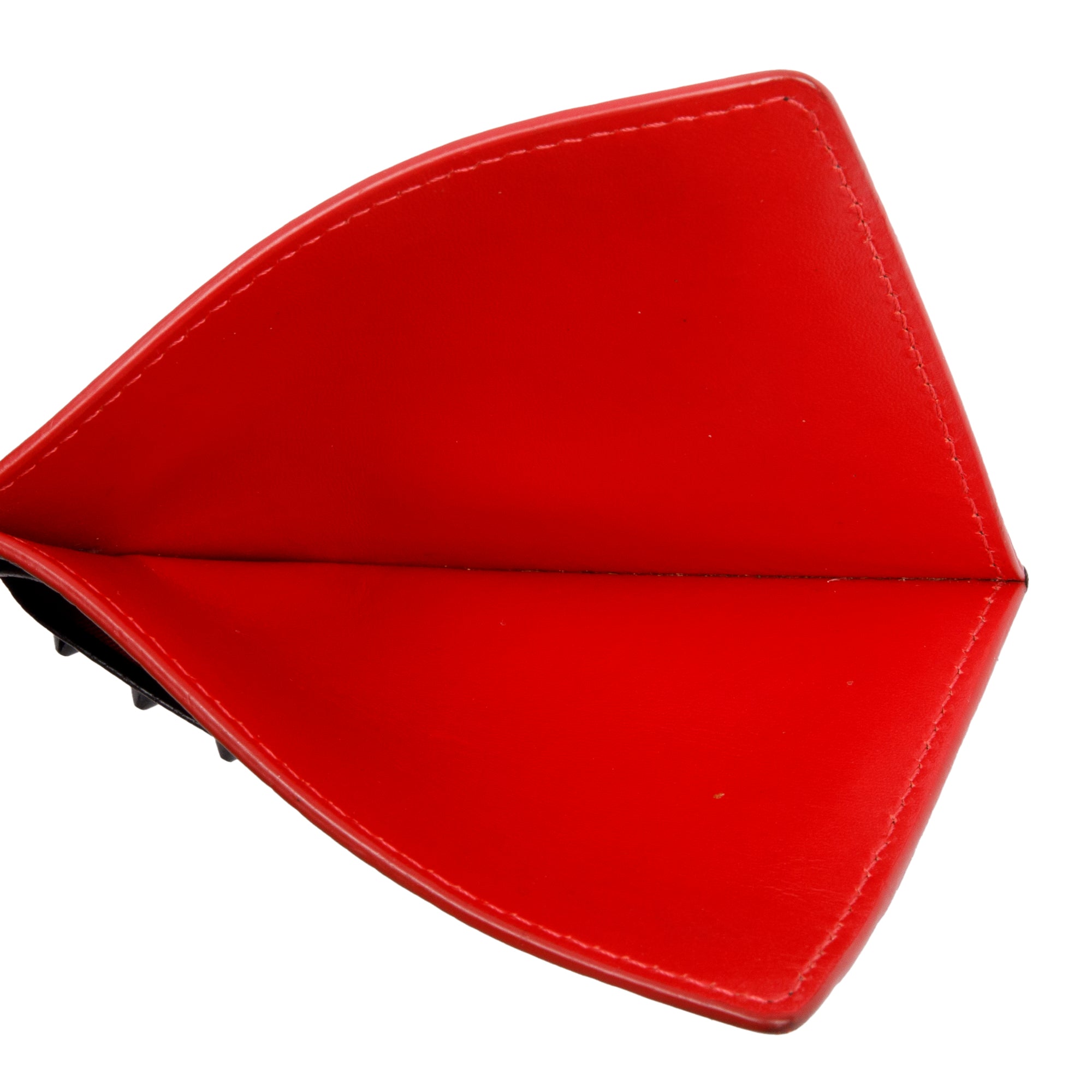 Christian Louboutin Black Calfskin Leather Kios Spiked Card Holder