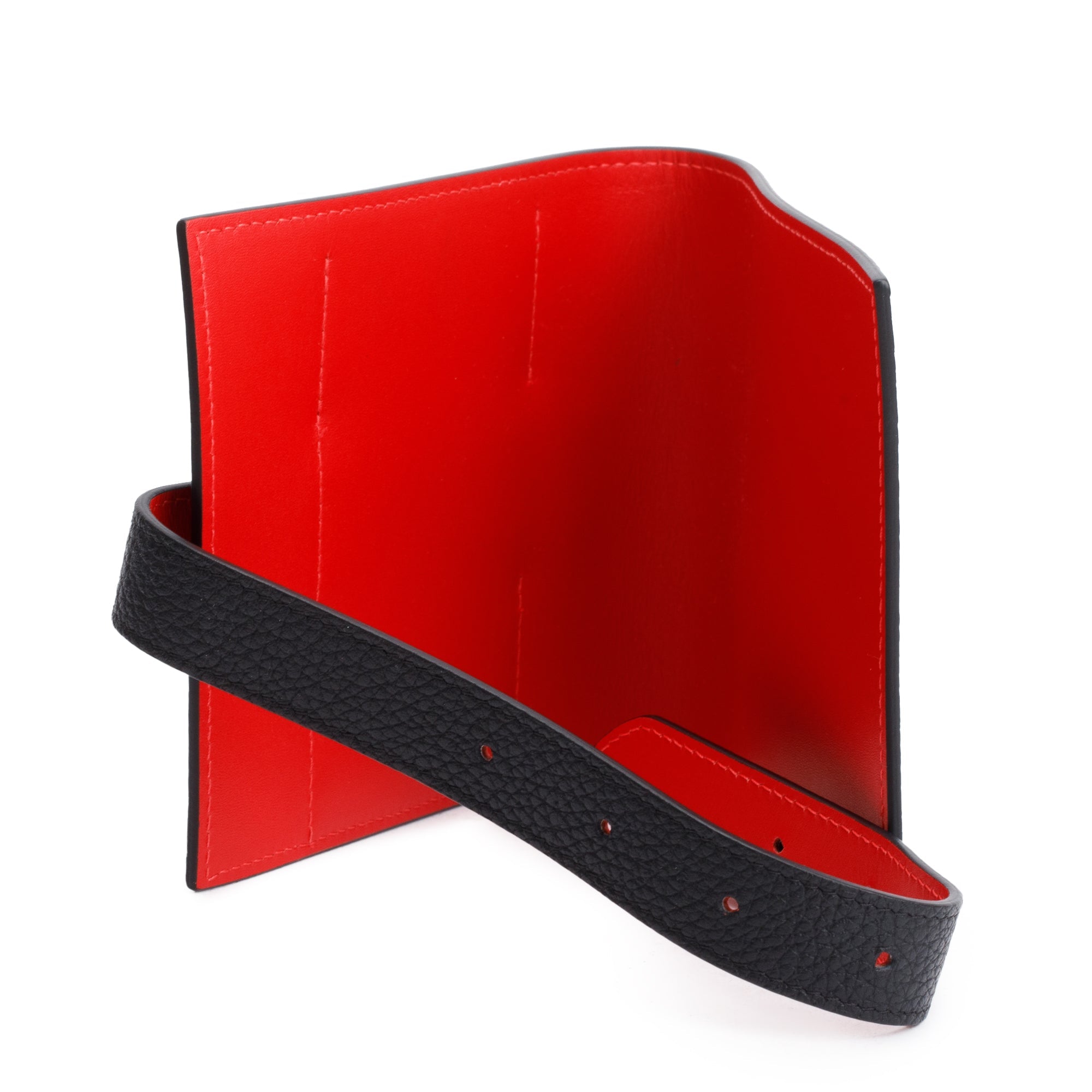 Christian Louboutin Black/Red Leather Multi M Carlos Card Holder