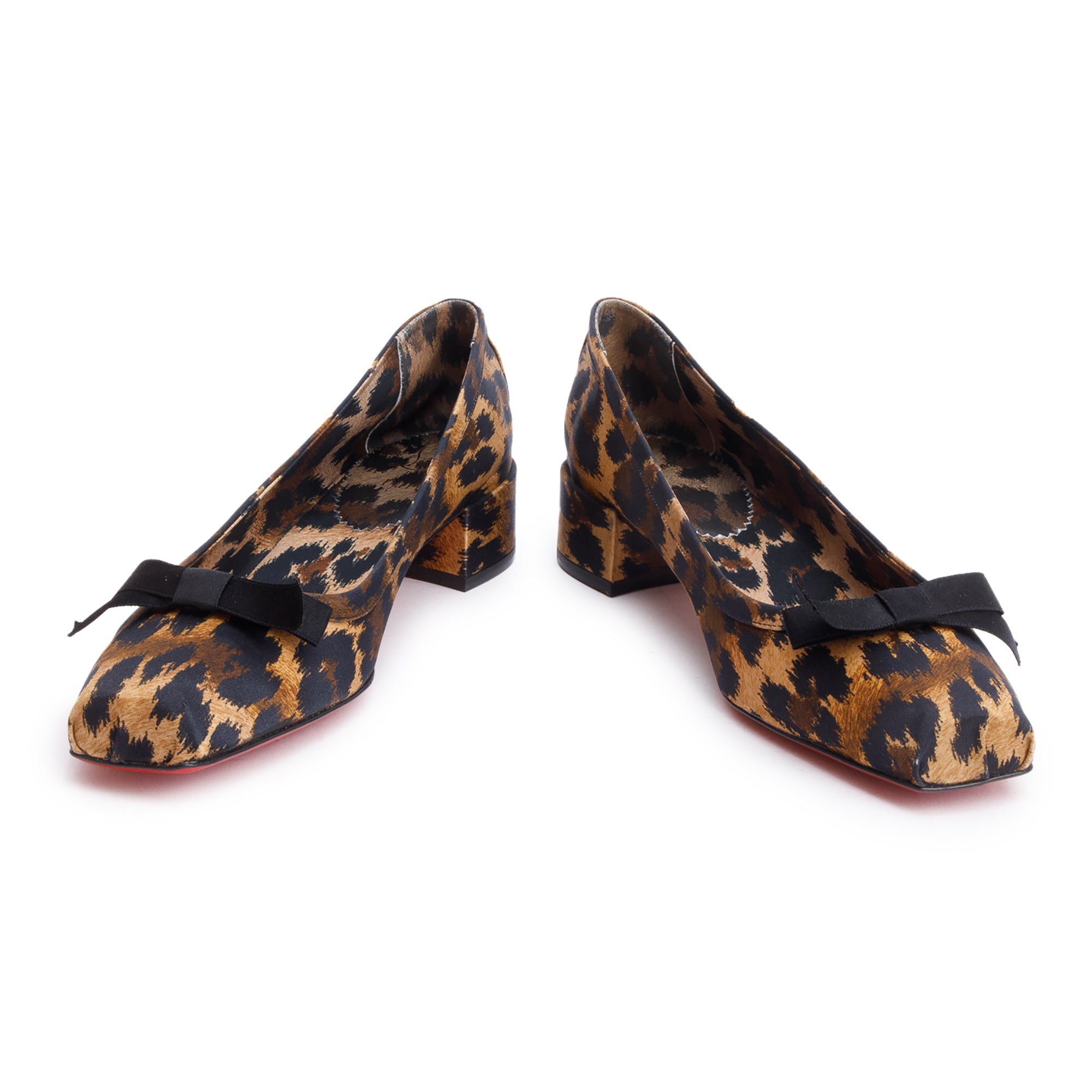 Christian Louboutin Brown Leopard Print Mamaflirt 30 Flat Shoes, Size 41.5 w/ Box