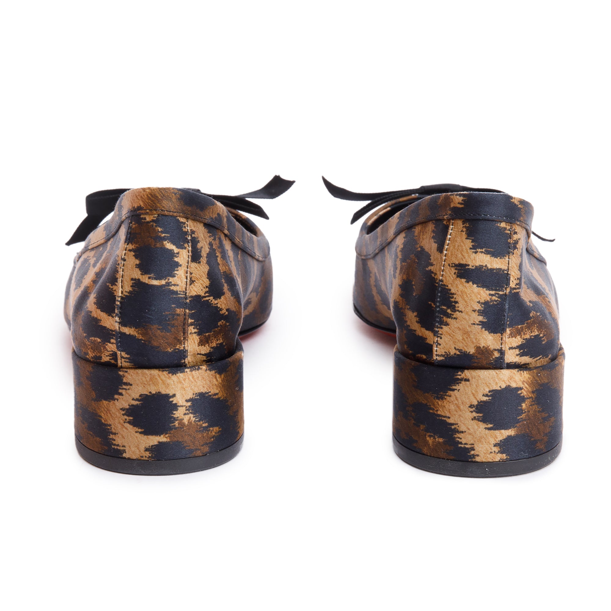 Christian Louboutin Brown Leopard Print Mamaflirt 30 Flat Shoes, Size 41.5 w/ Box