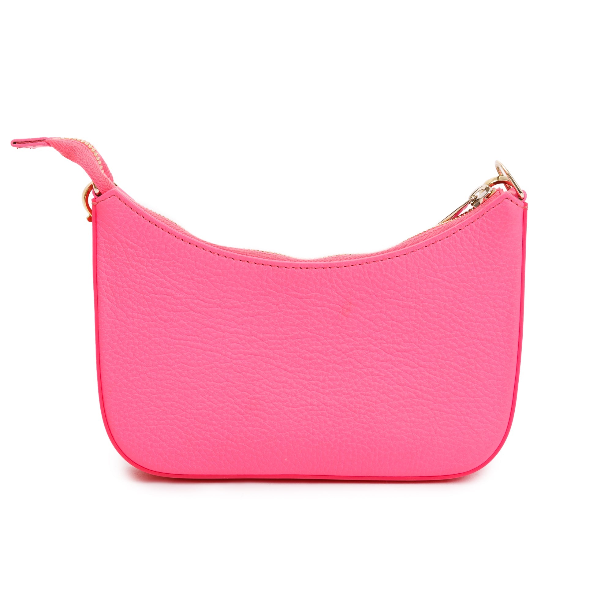 Christian Louboutin Pink Calf Leather & Rubber Mini Loubila Shoulder Bag w/ Strap, Box & Receipt