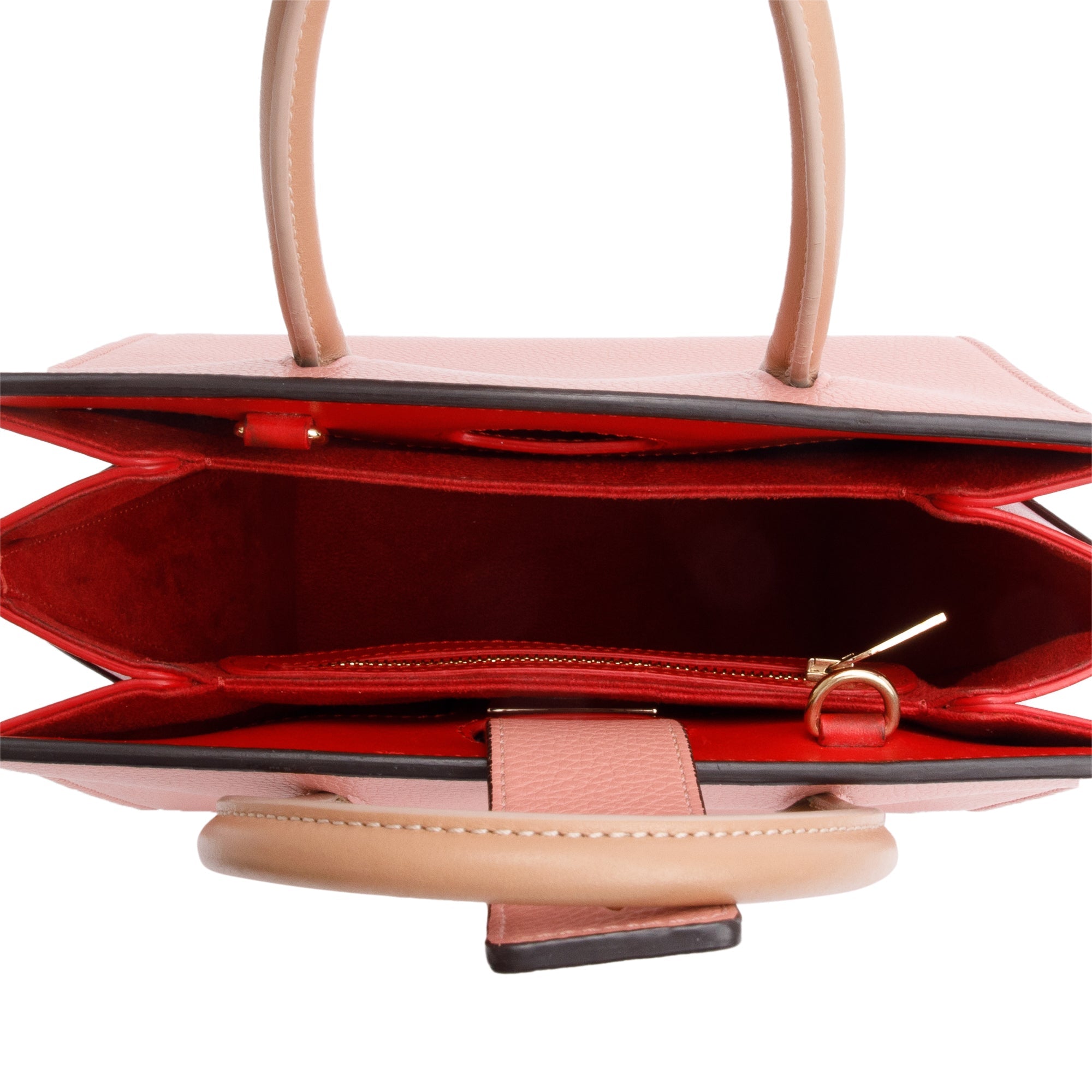 Christian Louboutin Pink Calf Leather Spike Small Paloma Tote Bag w/ Strap