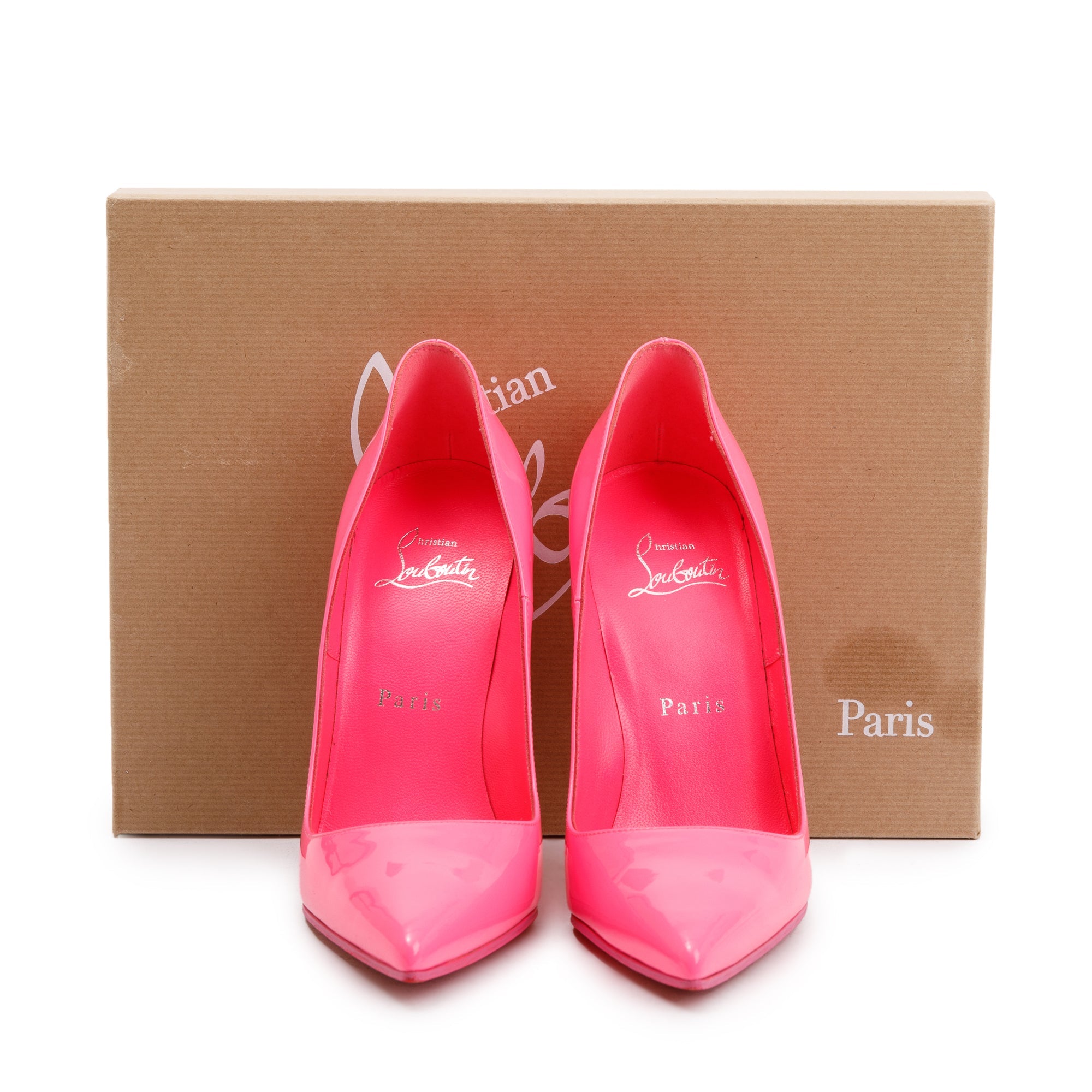 Christian Louboutin Pink Patent Leather So Kate 120 Pumps, Size 36.5 w/ Box & Receipt