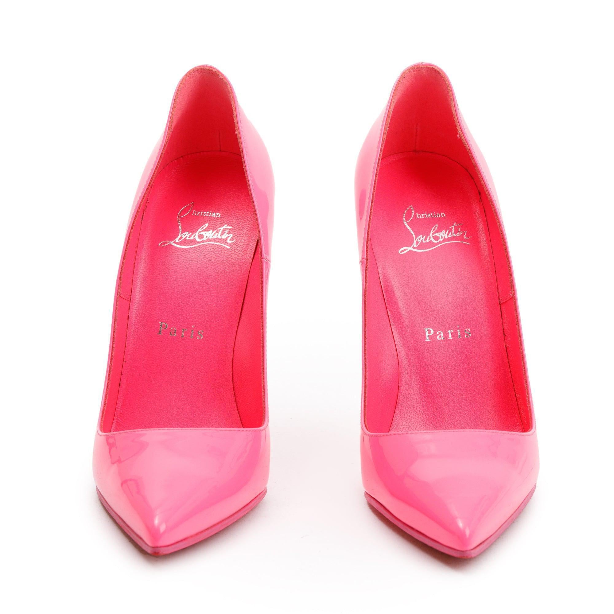 Christian Louboutin Pink Patent Leather So Kate 120 Pumps, Size 36.5 w/ Box & Receipt