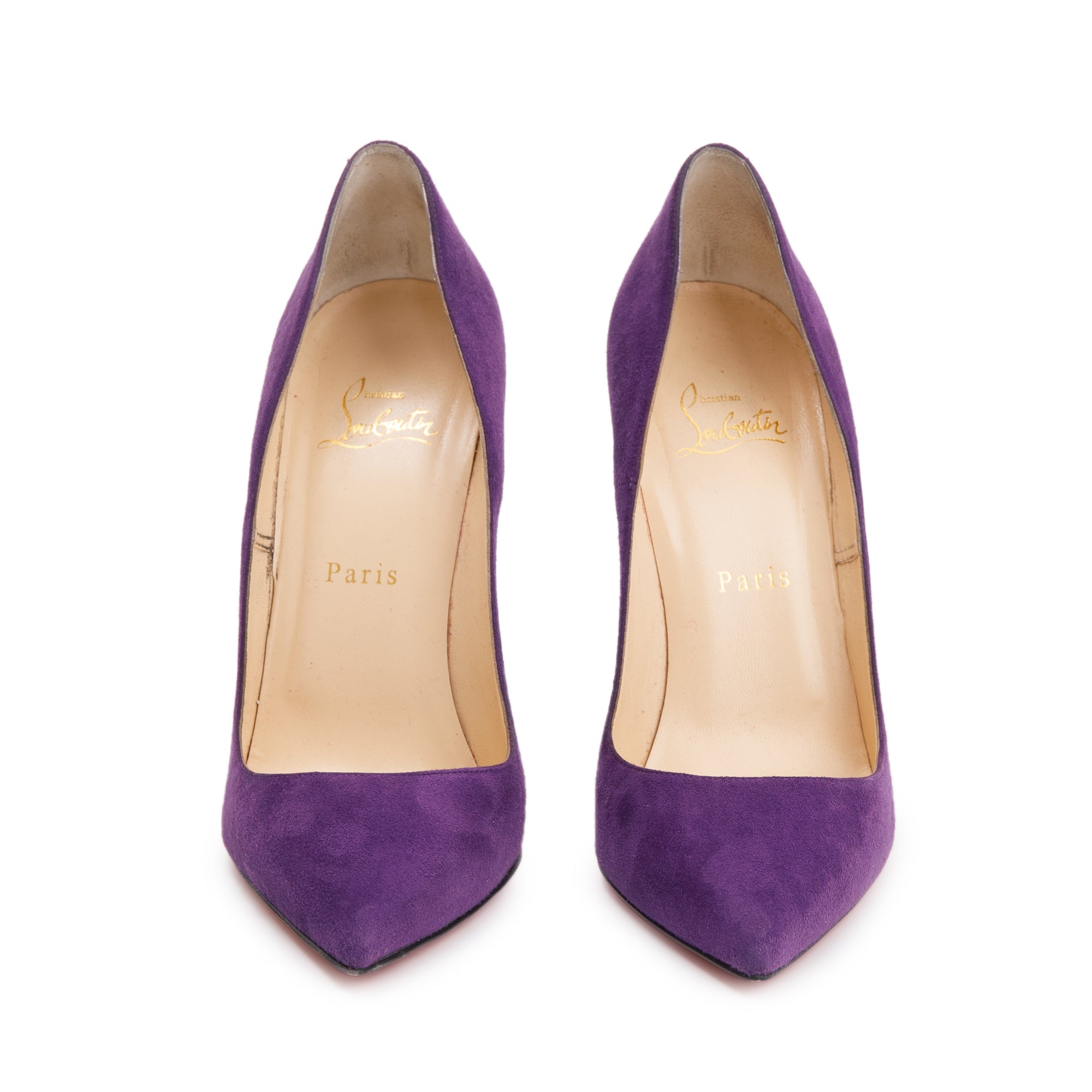 Christian Louboutin Purple Suede So Kate 120 Pumps, Size 40 w/ Box