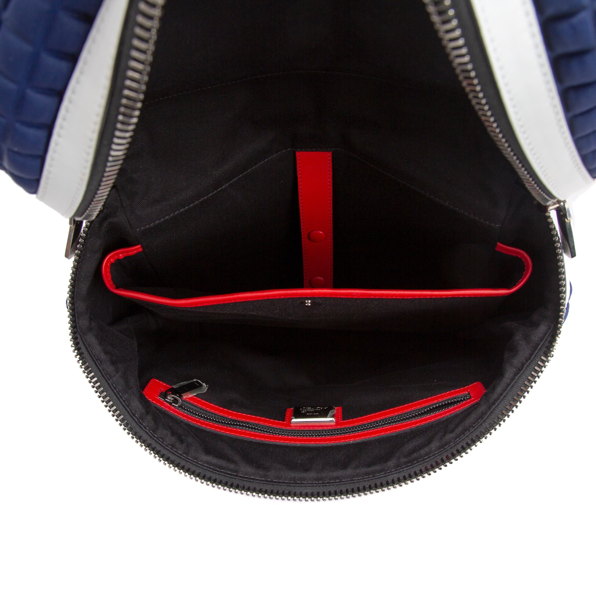 Christian Louboutin Quilted Neoprene Leather Trimmed Backpack