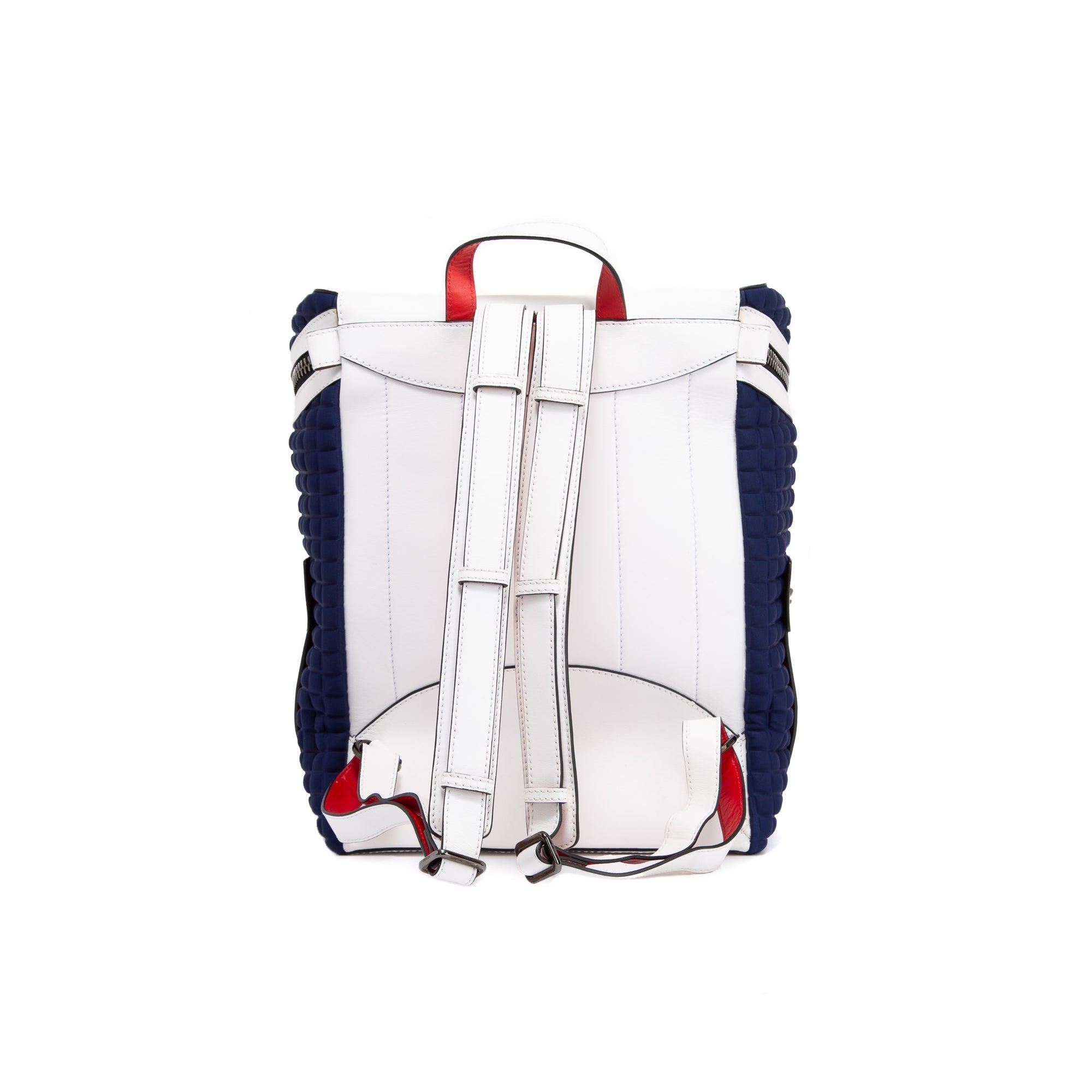 Christian Louboutin Quilted Neoprene Leather Trimmed Backpack