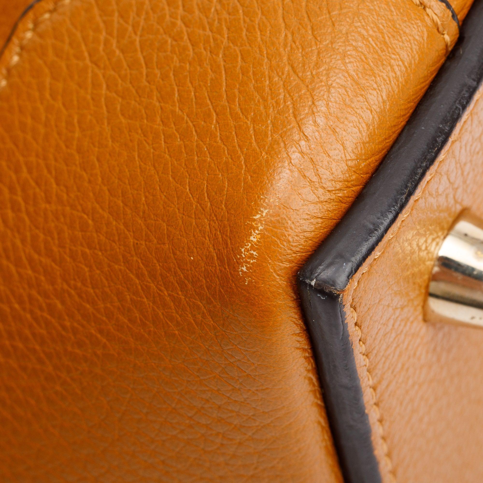 Christian Louboutin Tan Calf Leather Spike Tassel Hobo Bag
