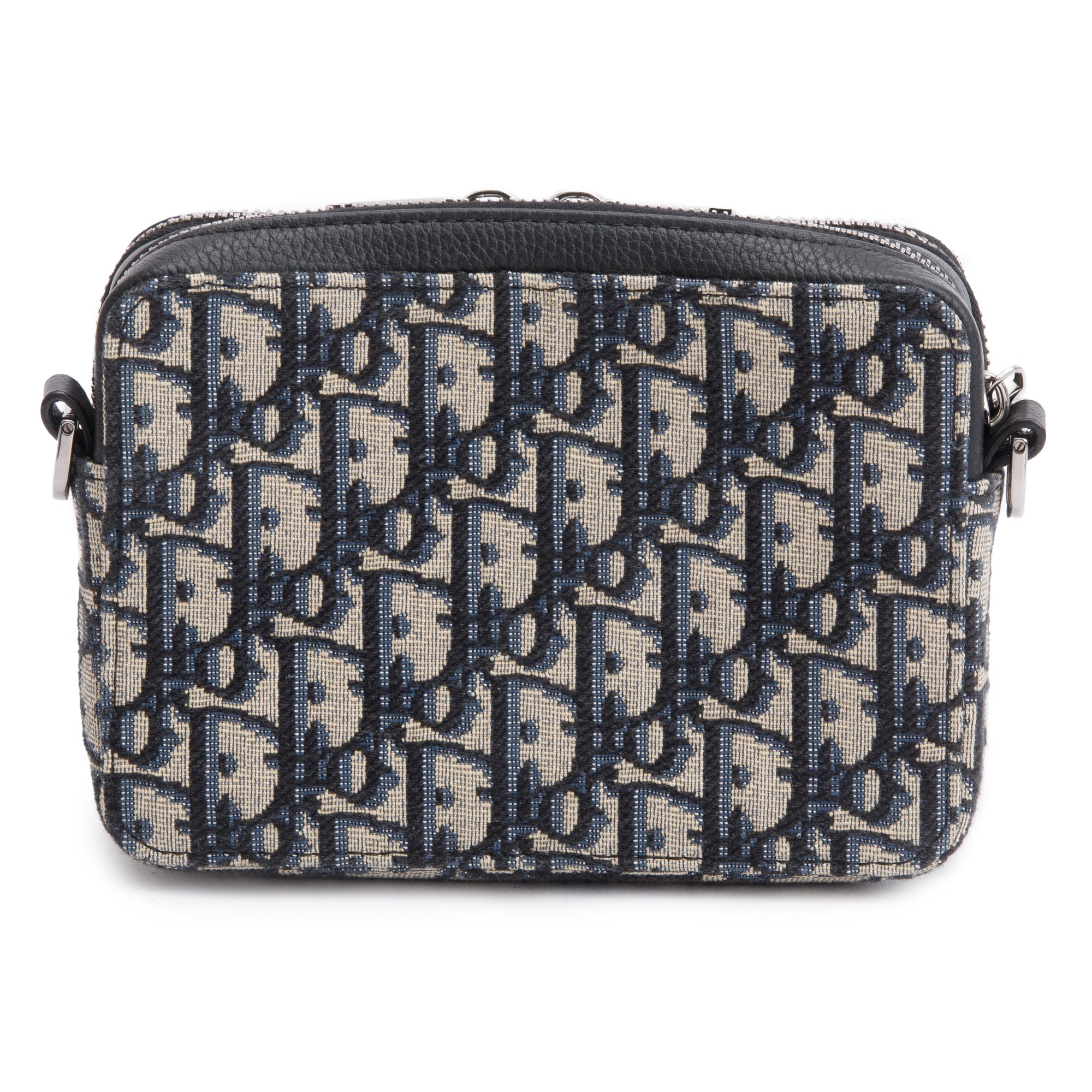 Christion Dior 2024 Oblique Jacquard Zipped Pouch w/ Receipt & Strap