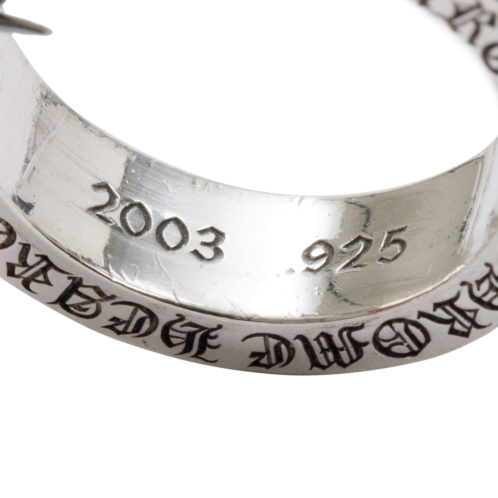 Chrome Hearts Sterling Silver 5.8 MM Forever Band Ring, Size 7