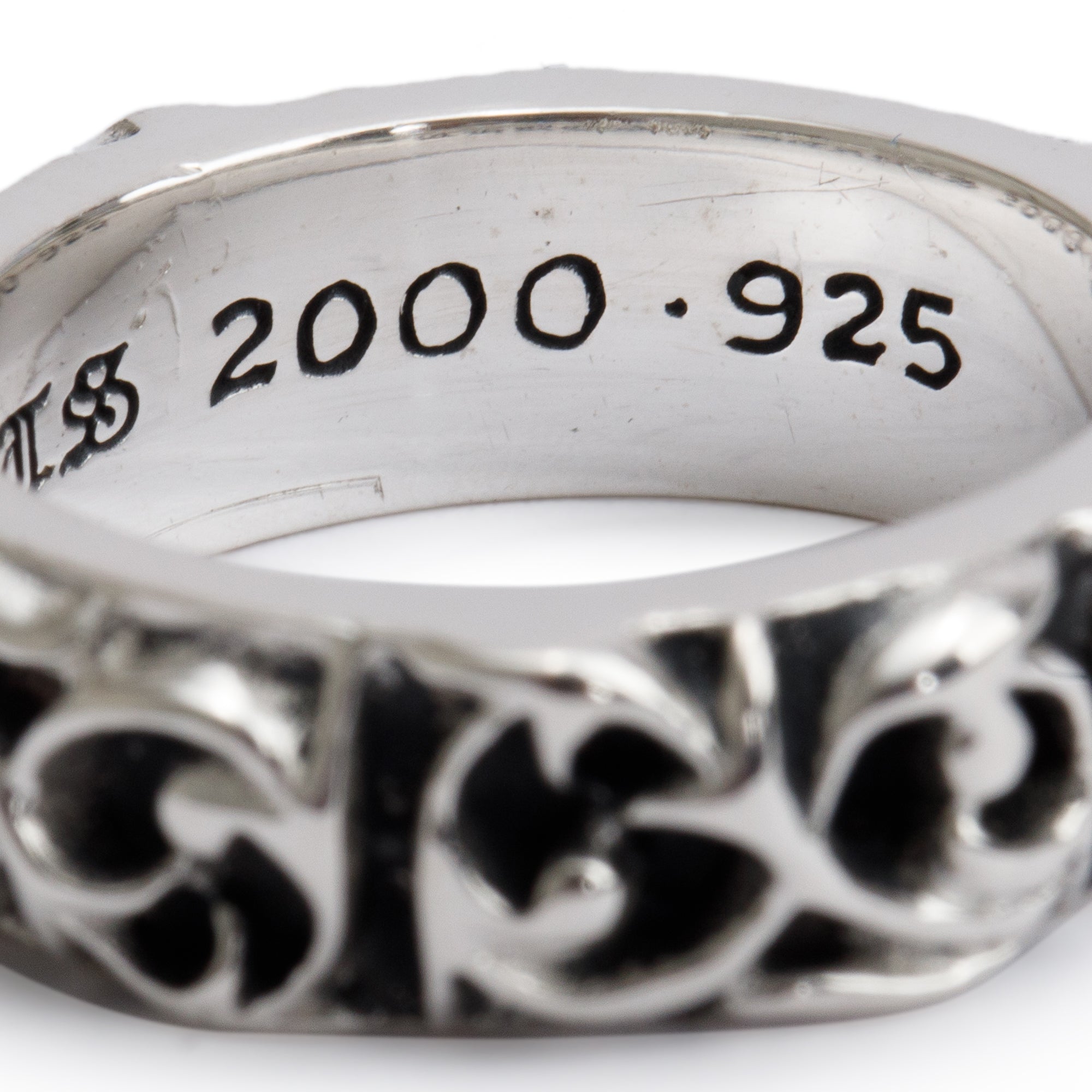 Chrome Hearts Vintage Sterling Silver Eternity Vine Ring, Size 6.5