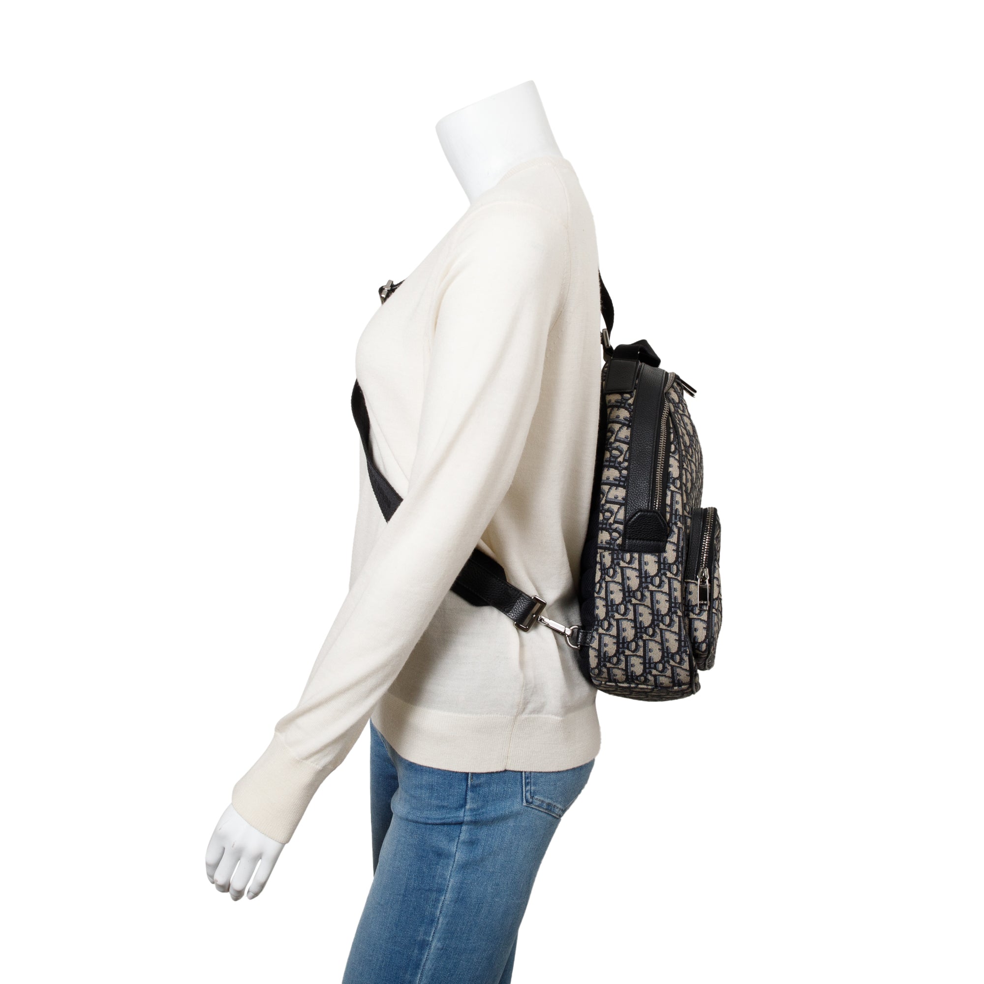 Cristian Dior Oblique Jacquard Mini Rider Sling Bag