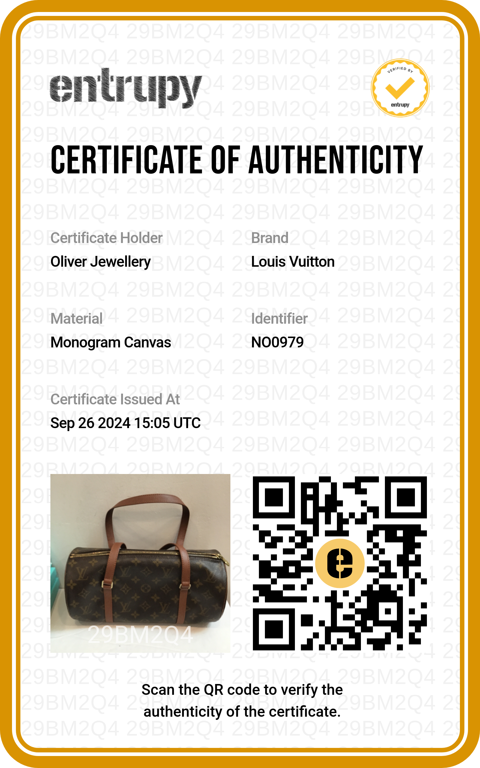 Louis Vuitton Vintage Monogram Papillon 30 w/ Pouch