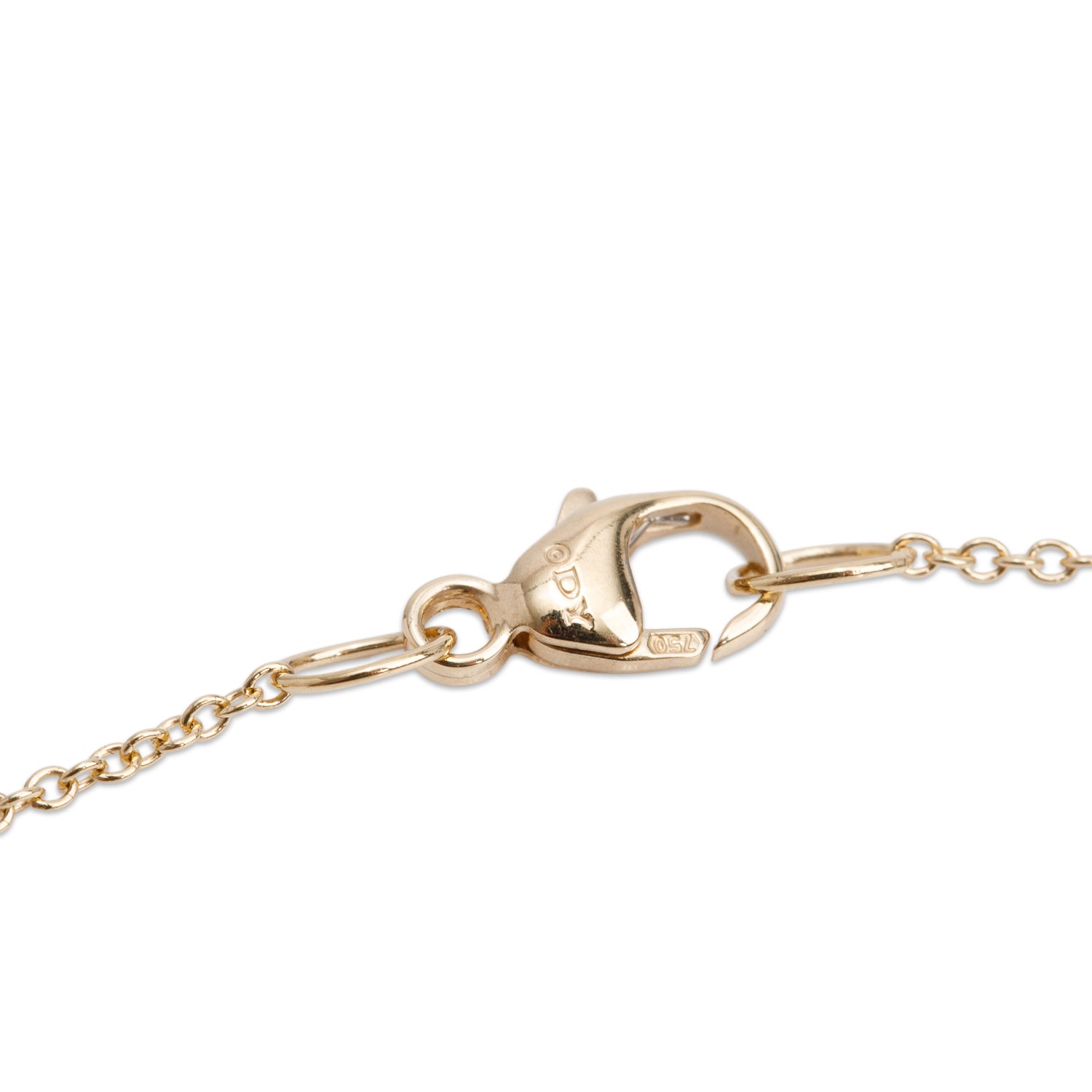 David Yurman 18k Yellow Gold Diamond Petite Modern Renaissance Pyramid Pendant Necklace w/ Box