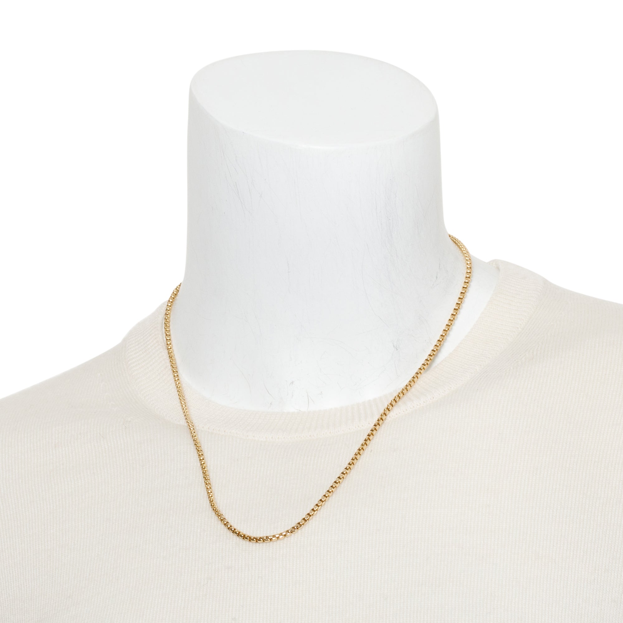 David Yurman 18k Yellow Gold 2.5 MM Box Chain Necklace, 20"