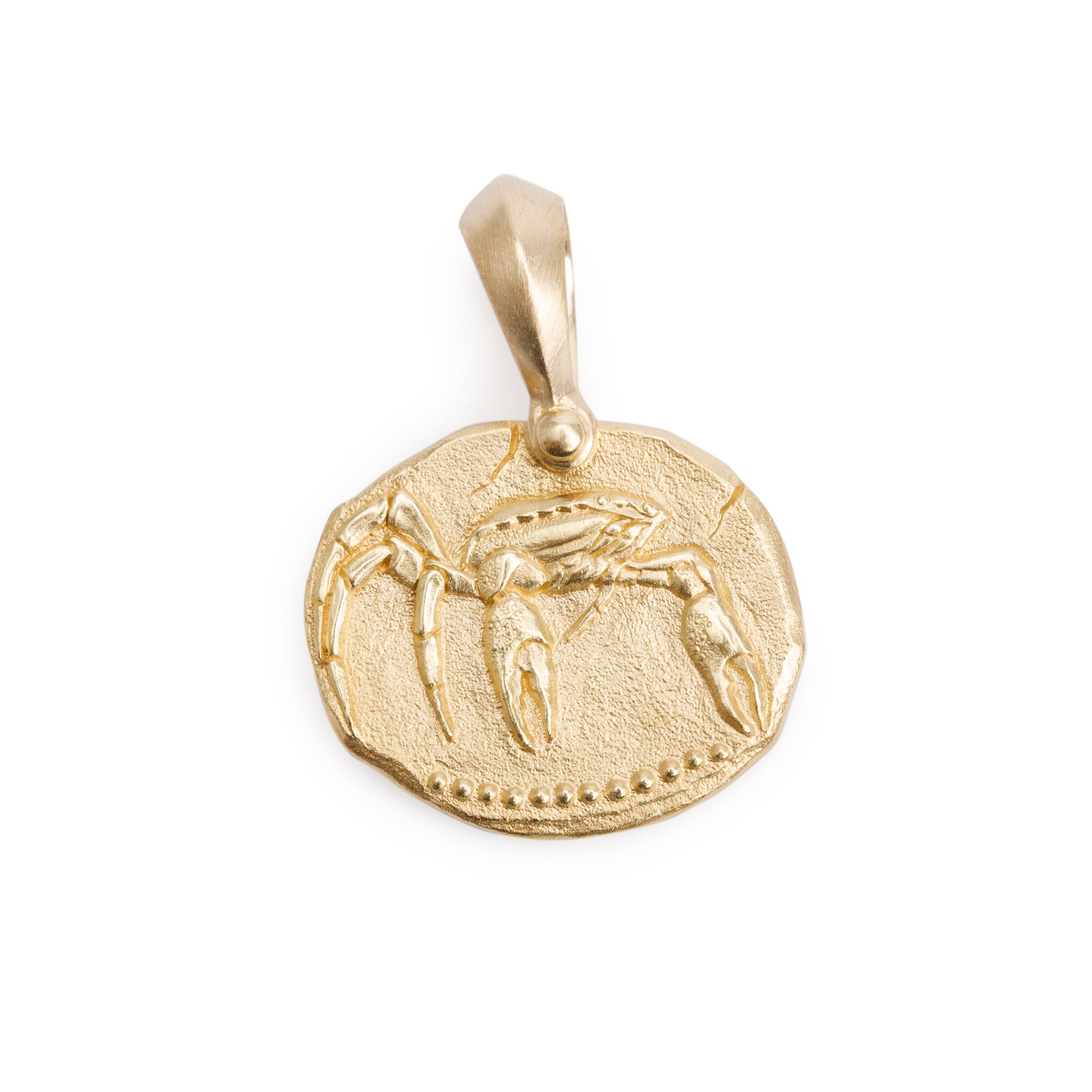 David Yurman 18k Yellow Gold Cancer Amulet Pendant, 17 MM