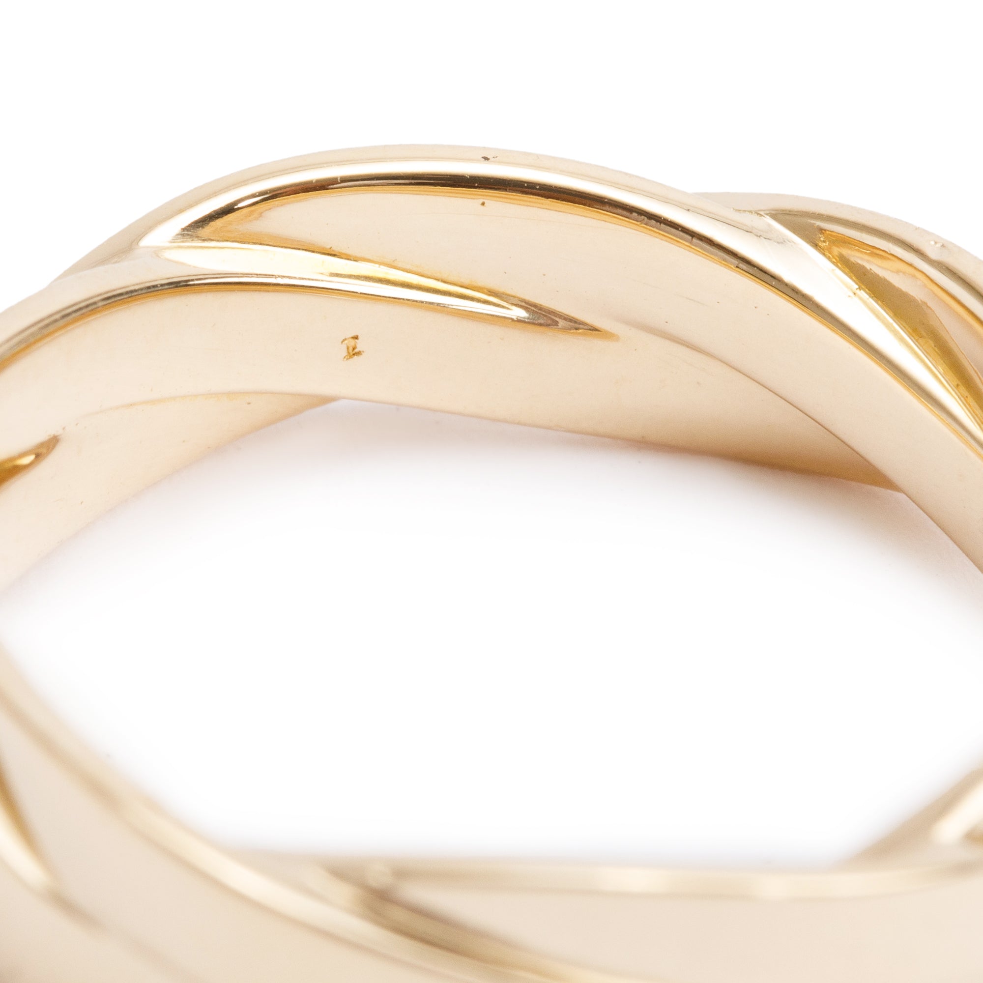 David Yurman 18k Yellow Gold DY Helios 6 MM Band Ring, Size 10 w/ Box