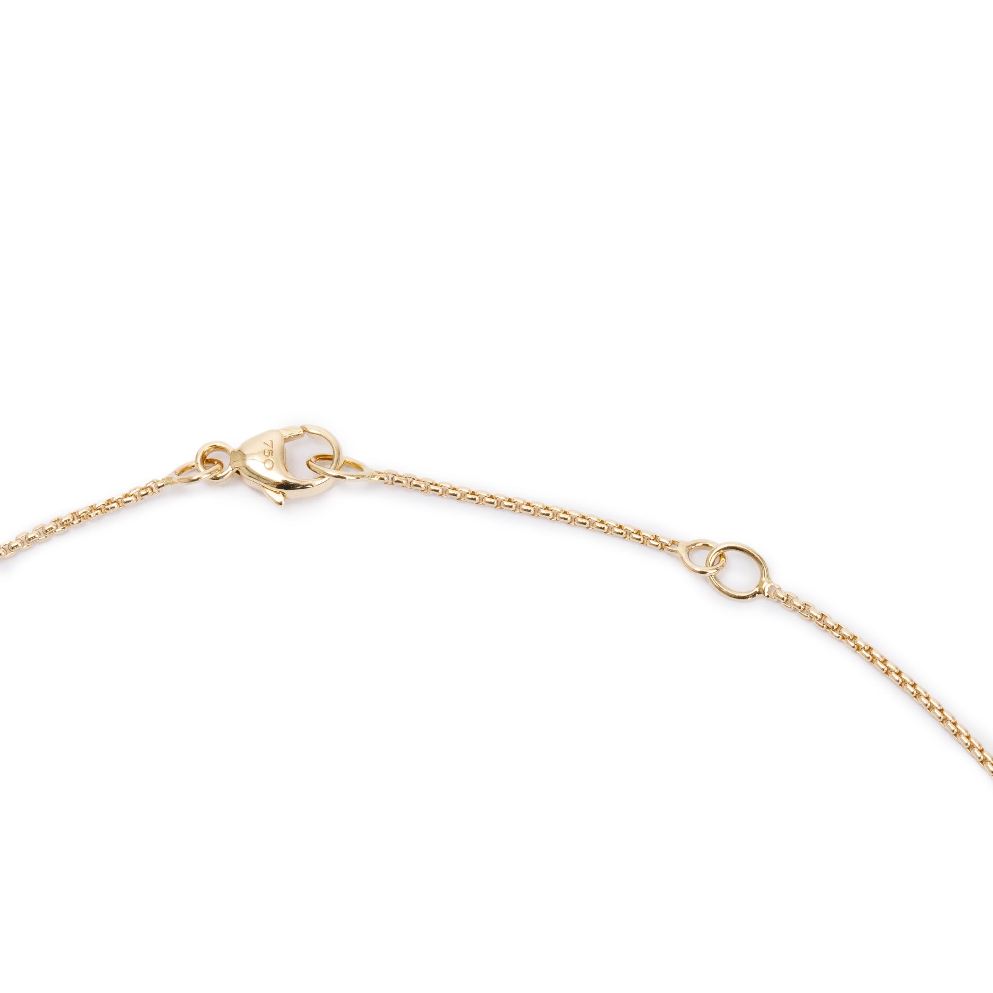 David Yurman 18k Yellow Gold Diamond Continuance Pendant Necklace