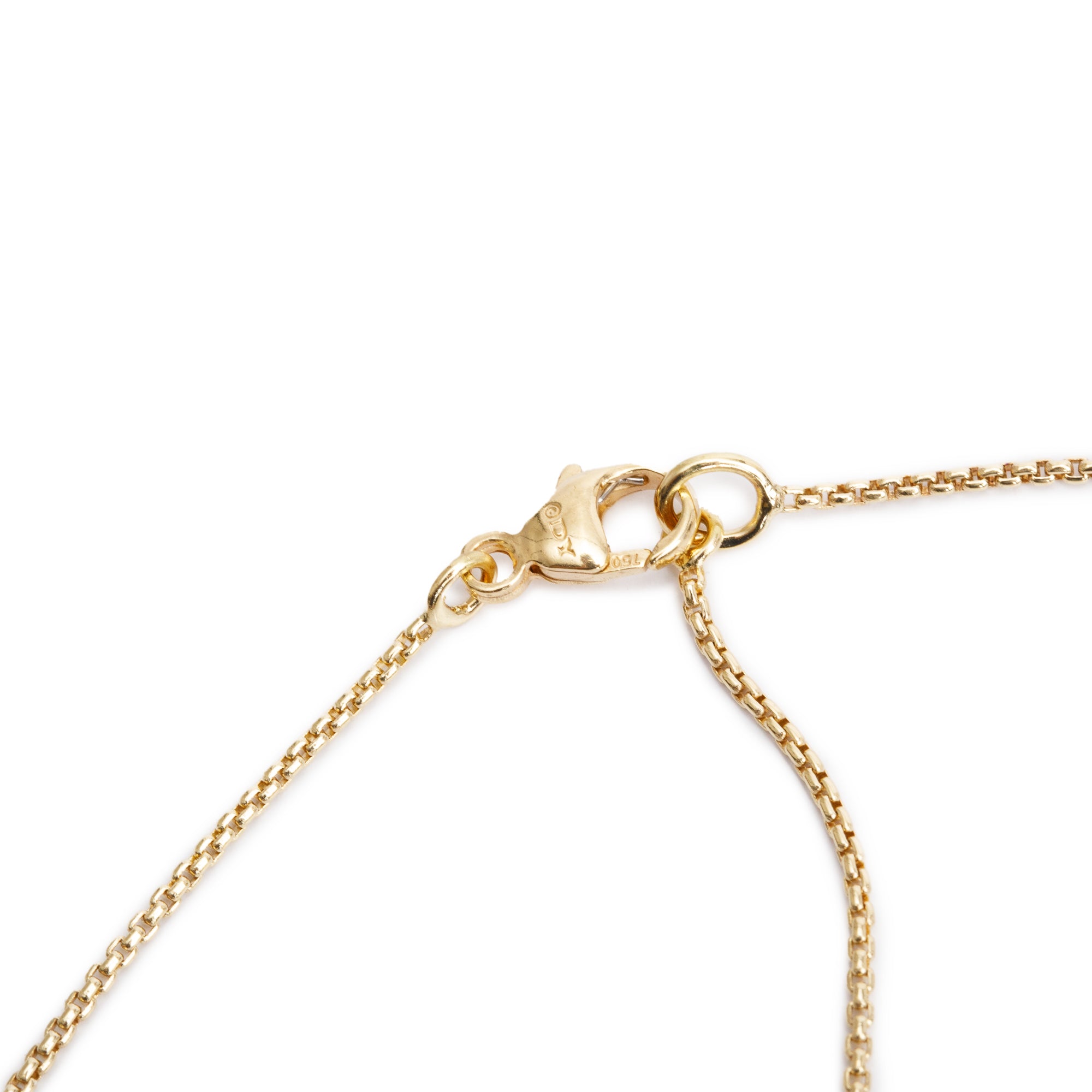 David Yurman 18k Yellow Gold Hampton Blue Topaz & Diamond Chatelaine Pendant Necklace w/ Box & Receipt