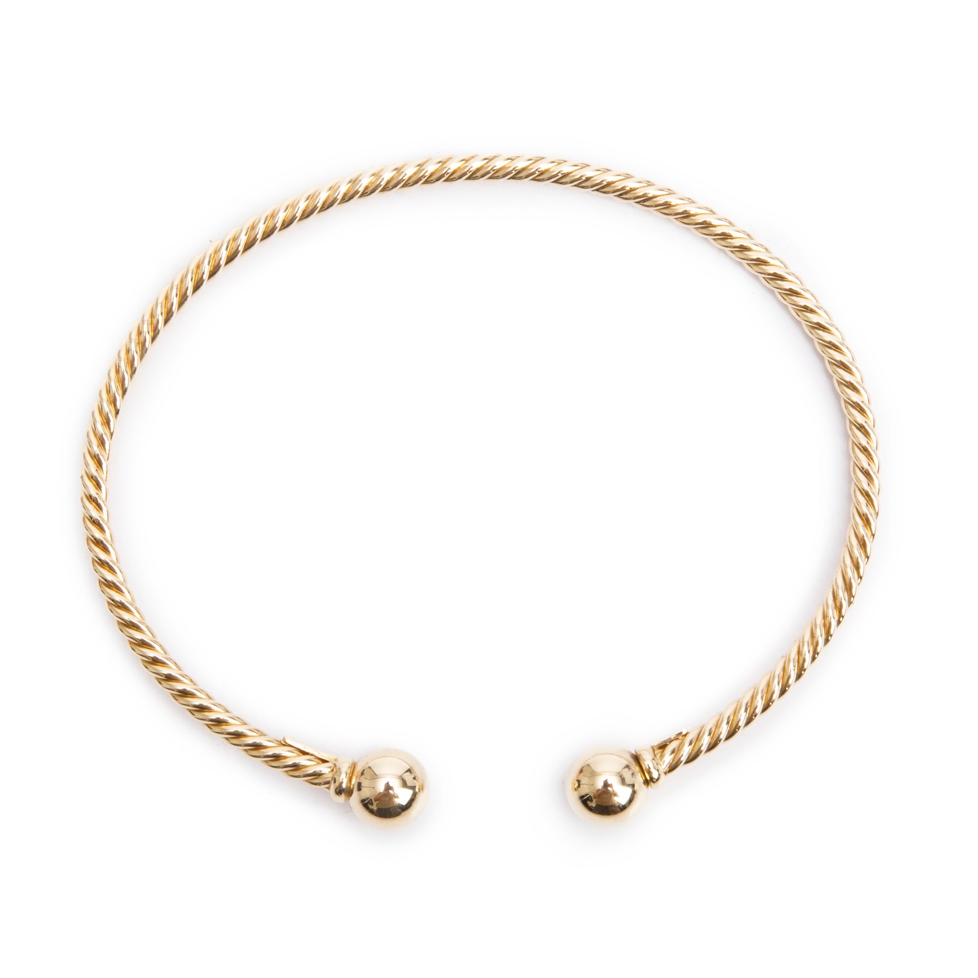 David Yurman 18k Yellow Gold Solari Cablespira 2.6 MM Bracelet w/ Box