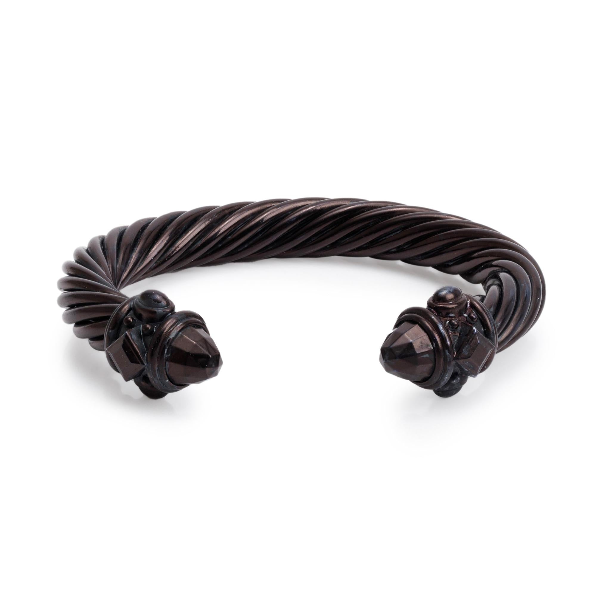 David Yurman Black Aluminium 10 MM Renaissance Bracelet