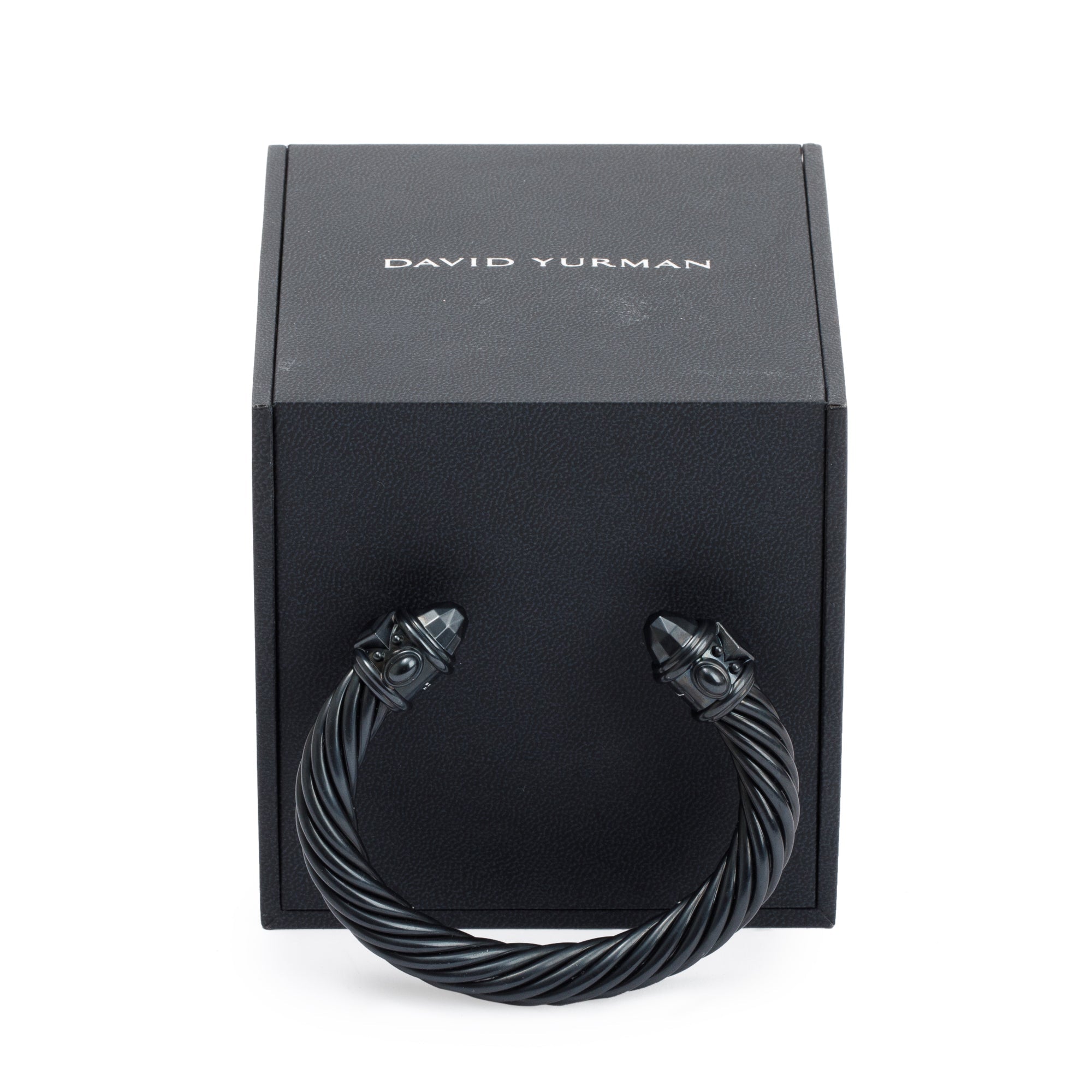 David Yurman Black Aluminium 10MM Renaissance Bracelet w/ Box