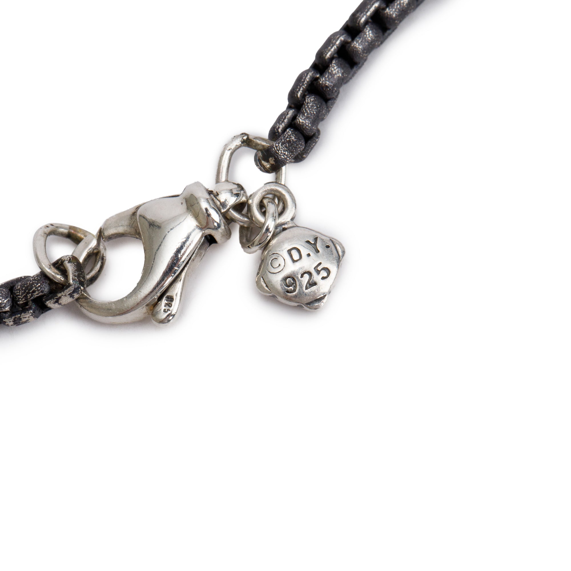 David Yurman Darkened Sterling Silver 2.7 MM Box Chain Necklace, 26"