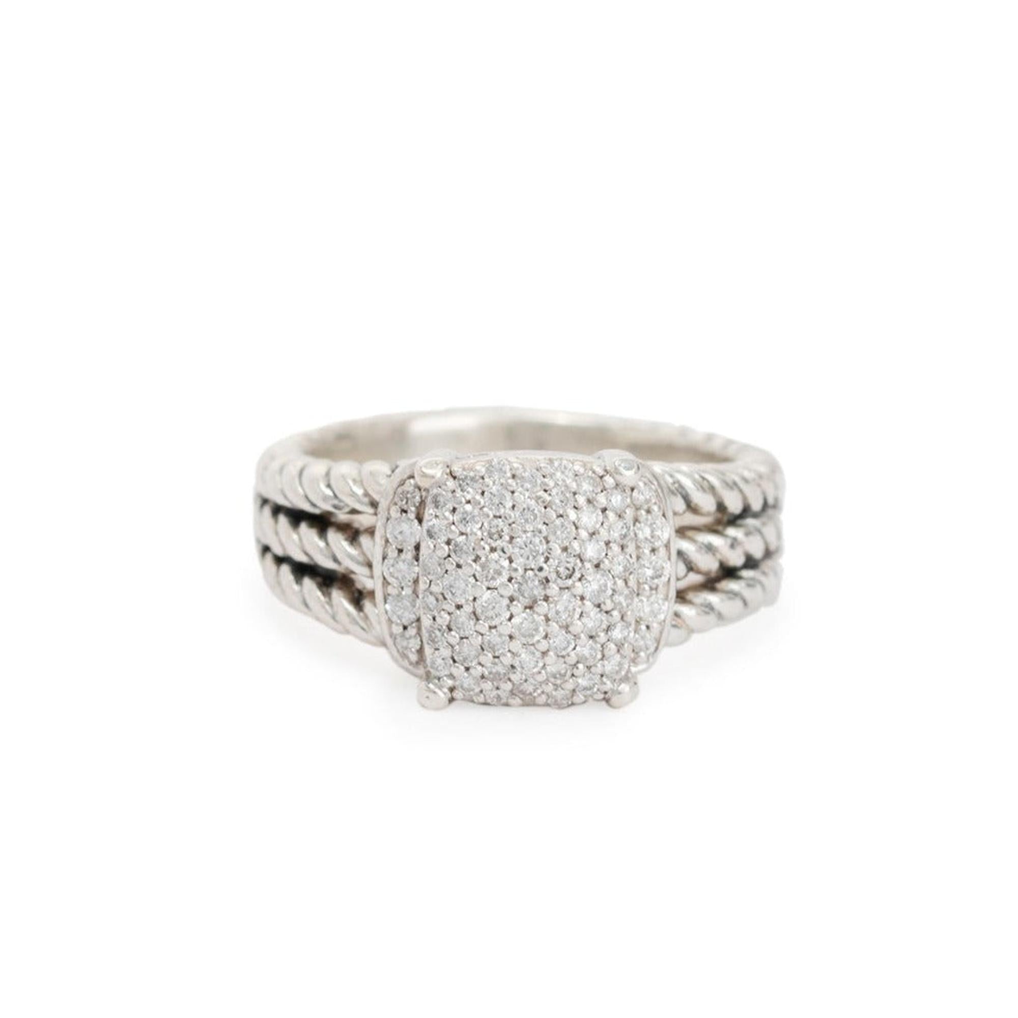 David Yurman Diamond Petite Wheaton Ring
