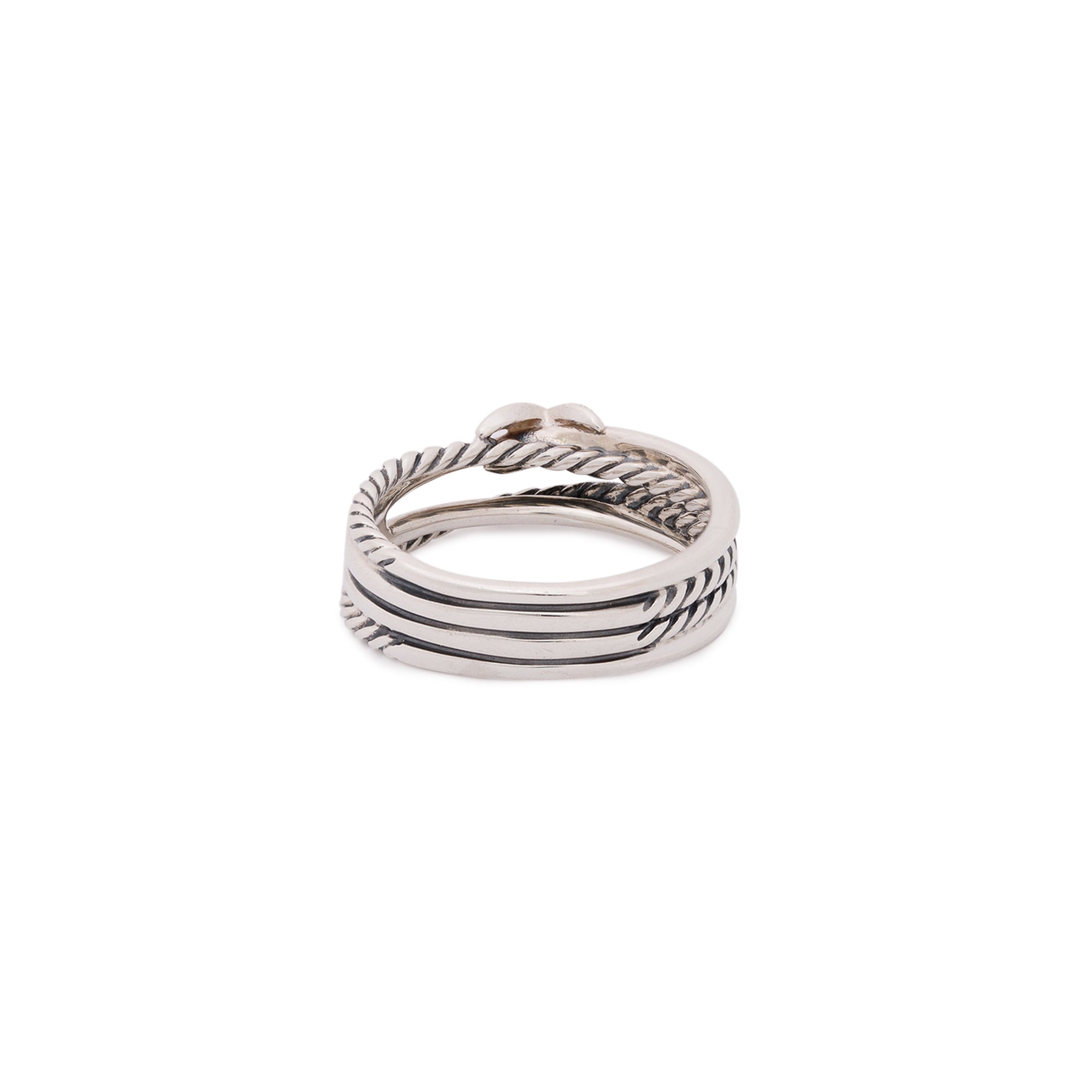 David Yurman Diamond 'X' Crossover Ring