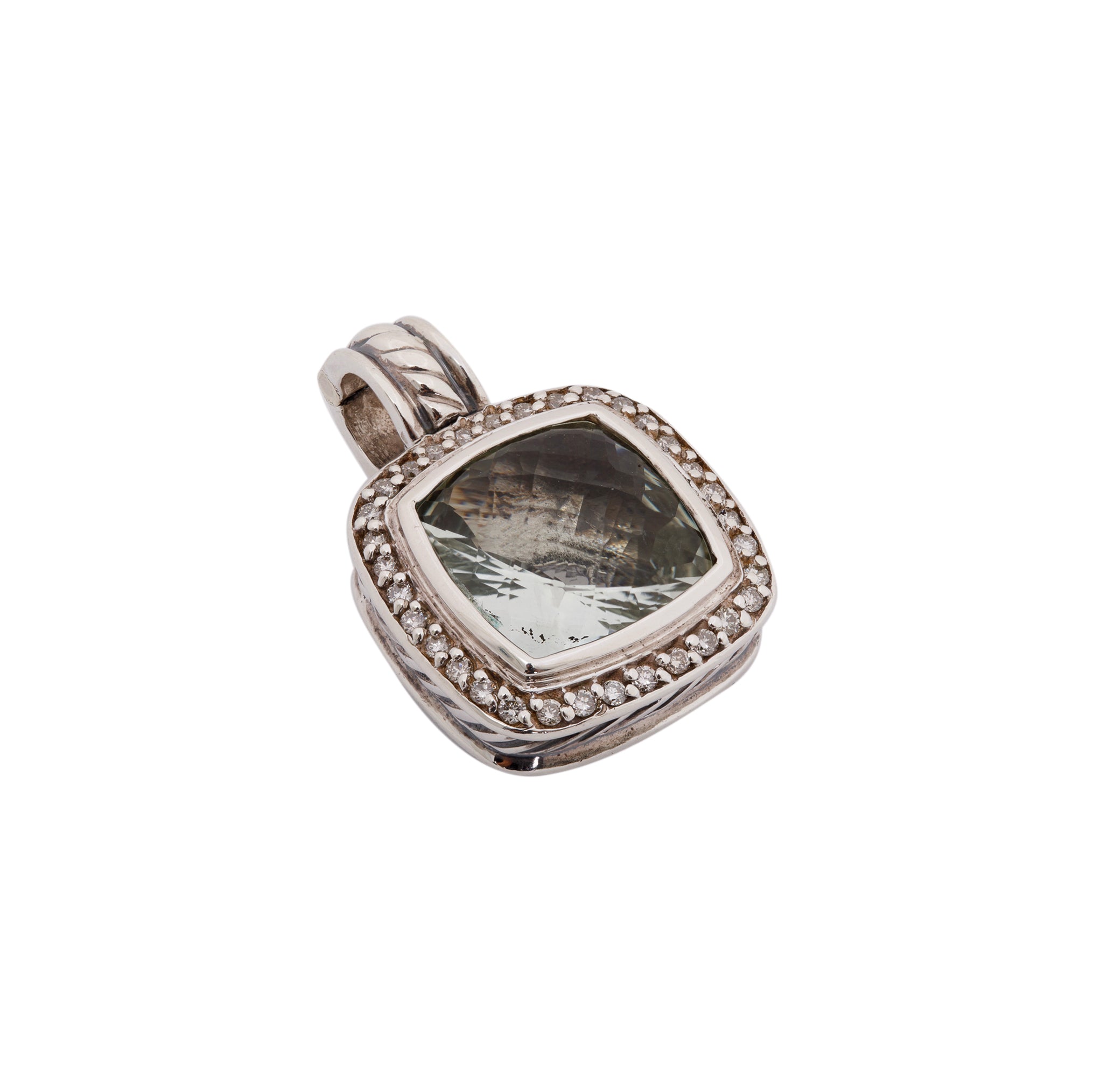 David Yurman Prasiolite & Diamond Albion Pendant