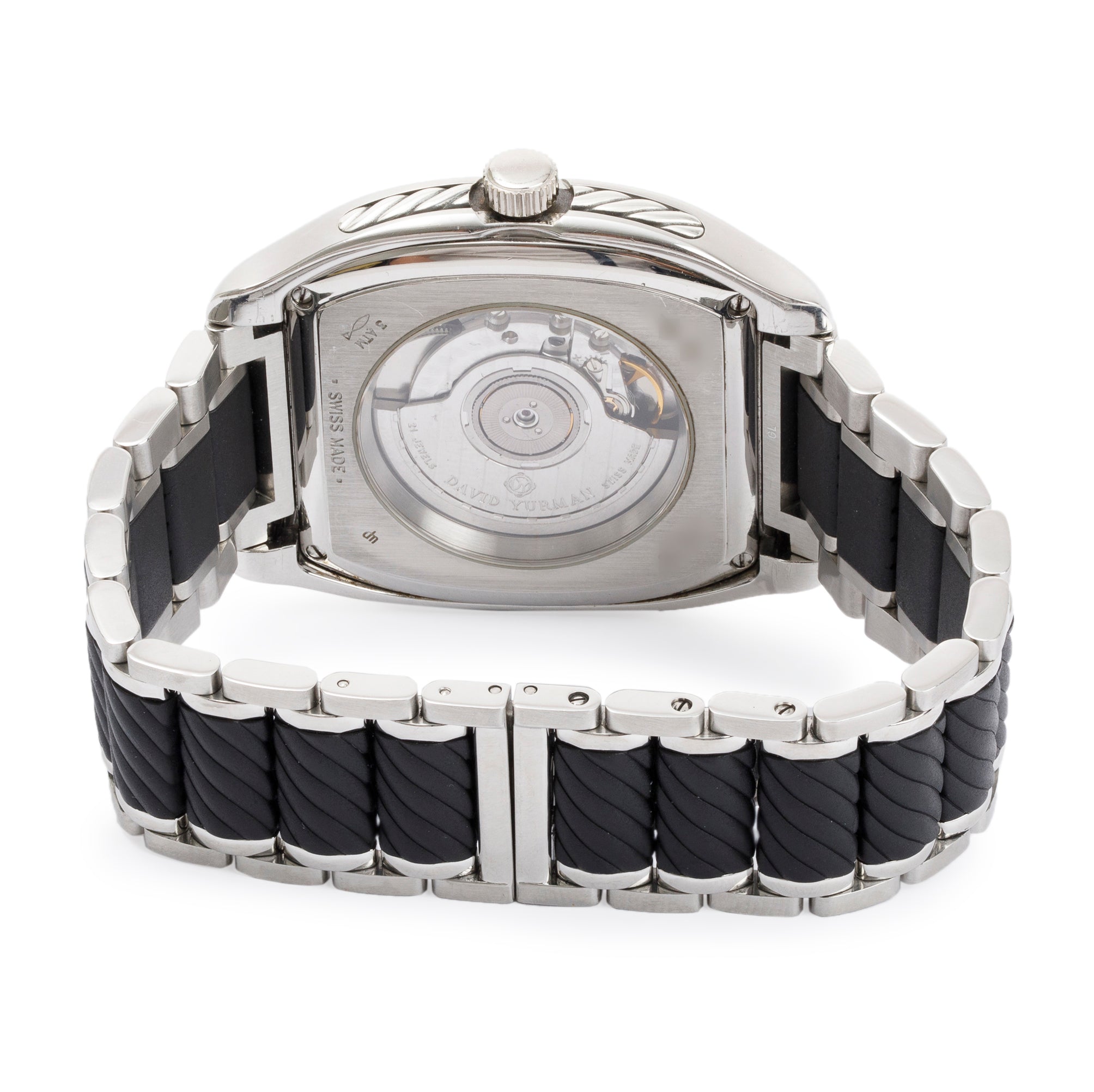 David Yurman Stainless Steel T306-DST Thoroughbred Dual Time 42 MM Automatic Watch