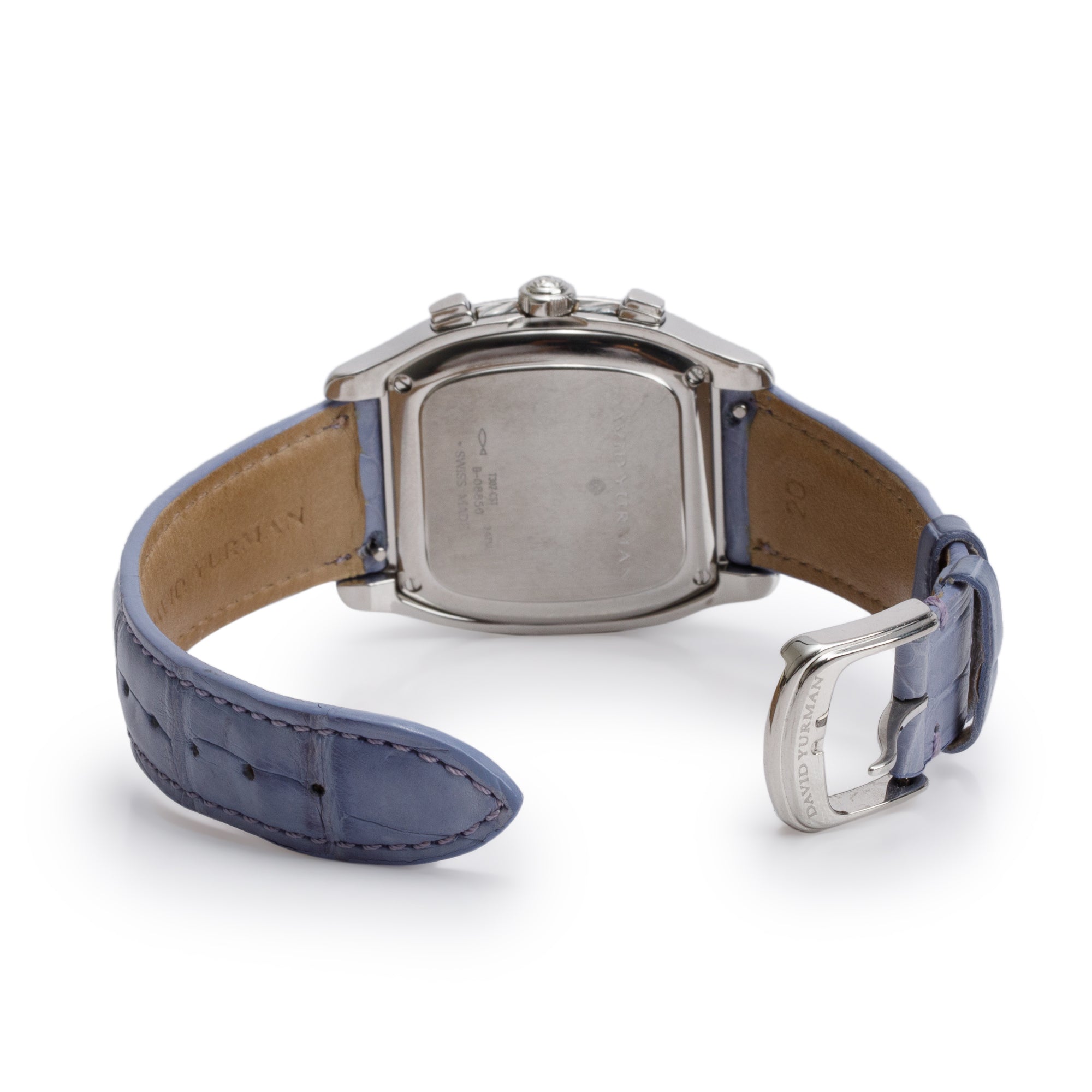 David Yurman Stainless Steel T307-CST Thoroughbred Diamond Dial 35 MM Chronograph Quartz Watch w/ Box & Papers