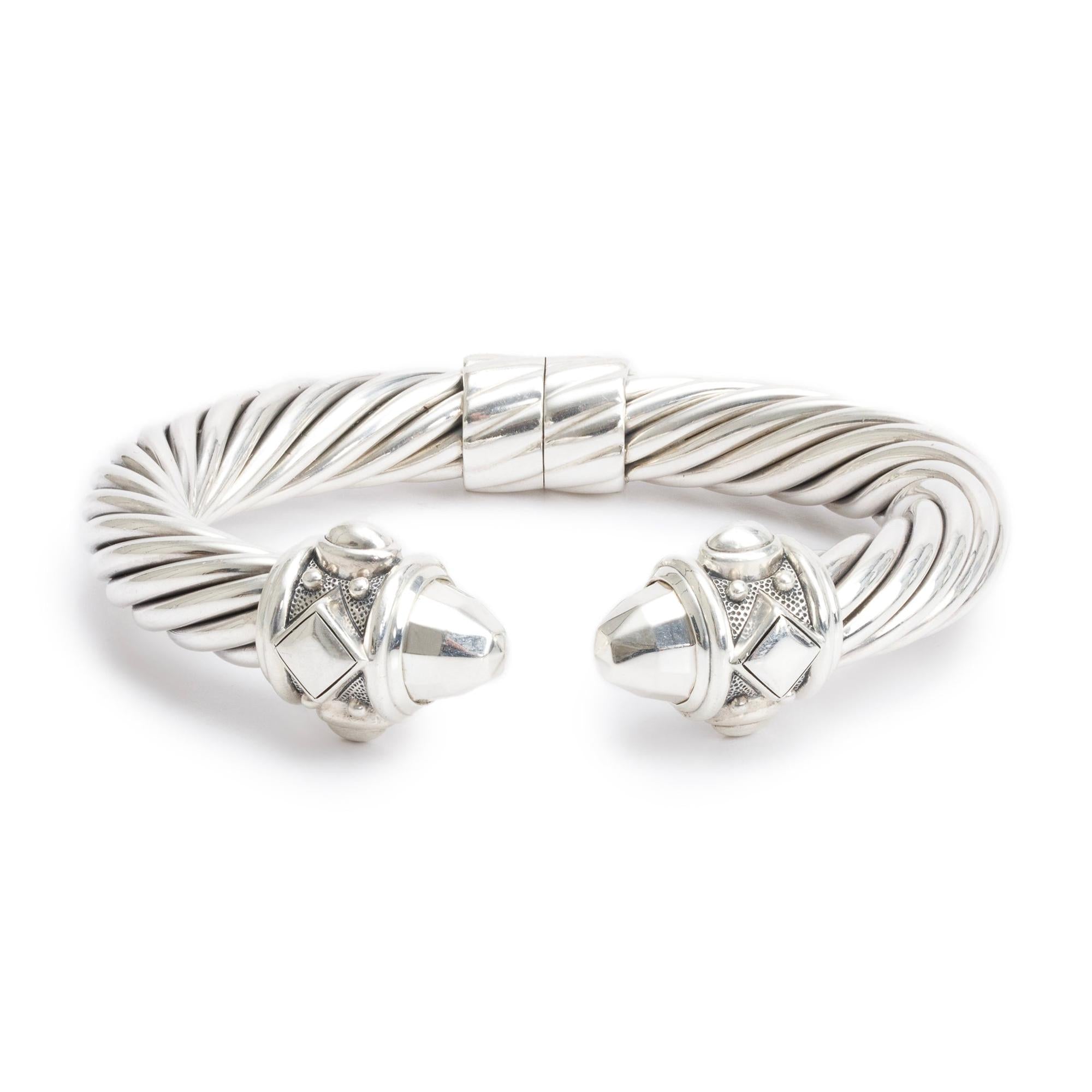 David Yurman Sterling SIlver 10 MM Renaissance Bracelet