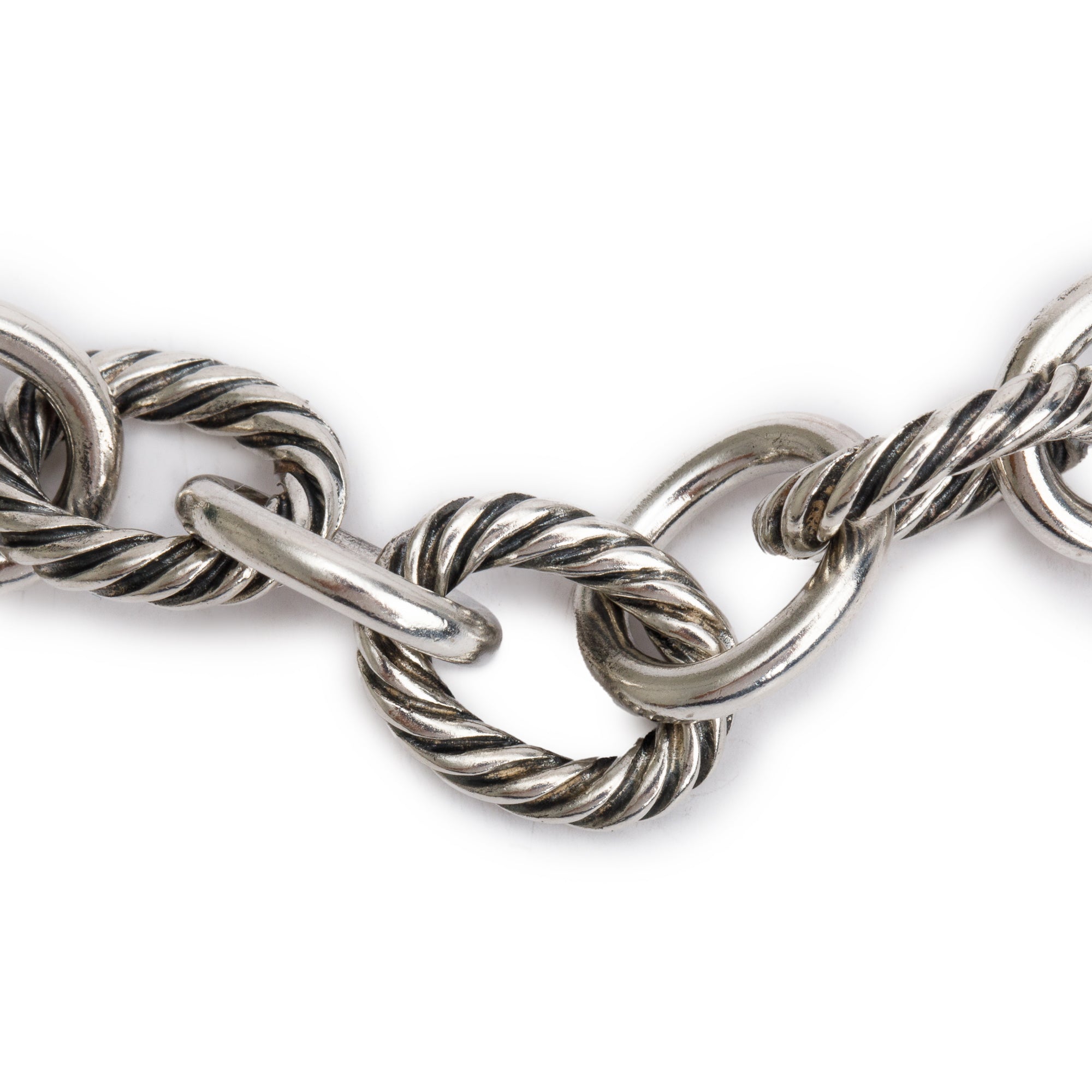 David Yurman Sterling Silver 12 MM Oval Link Chain Necklace