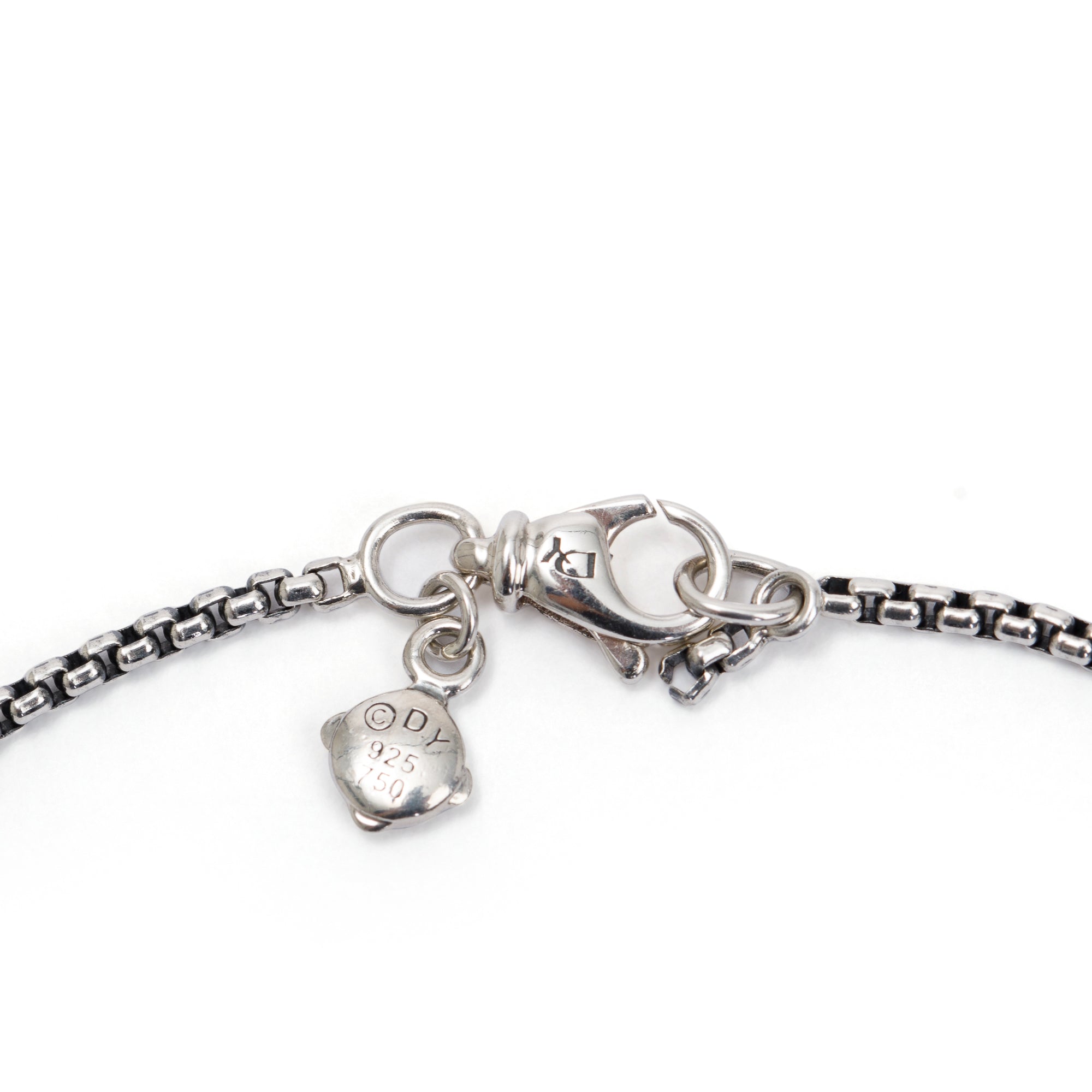 David Yurman Sterling Silver & 18k Yellow Gold Diamond Petite Helena Wrap Station Necklace