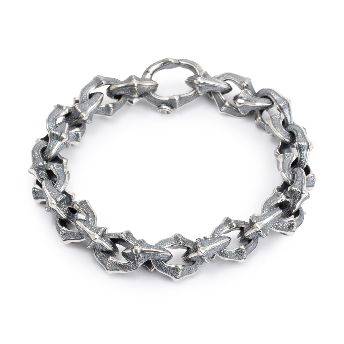 David Yurman Sterling Silver Armory Link Bracelet, 12 MM – OLIVER'S