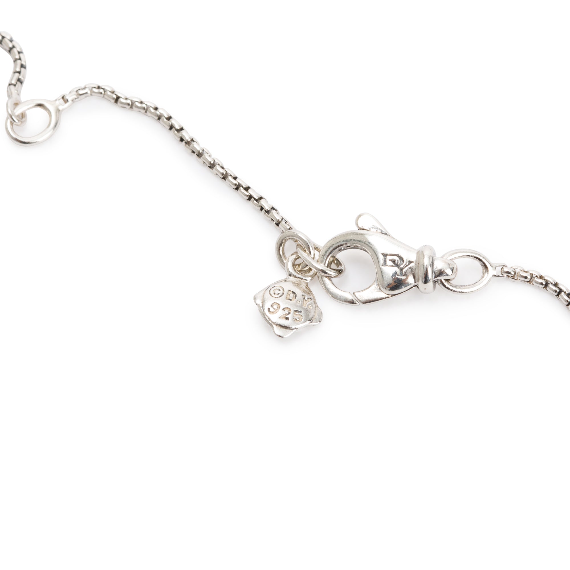 David Yurman Sterling Silver & Blue Topaz Starburst Pendant Necklace