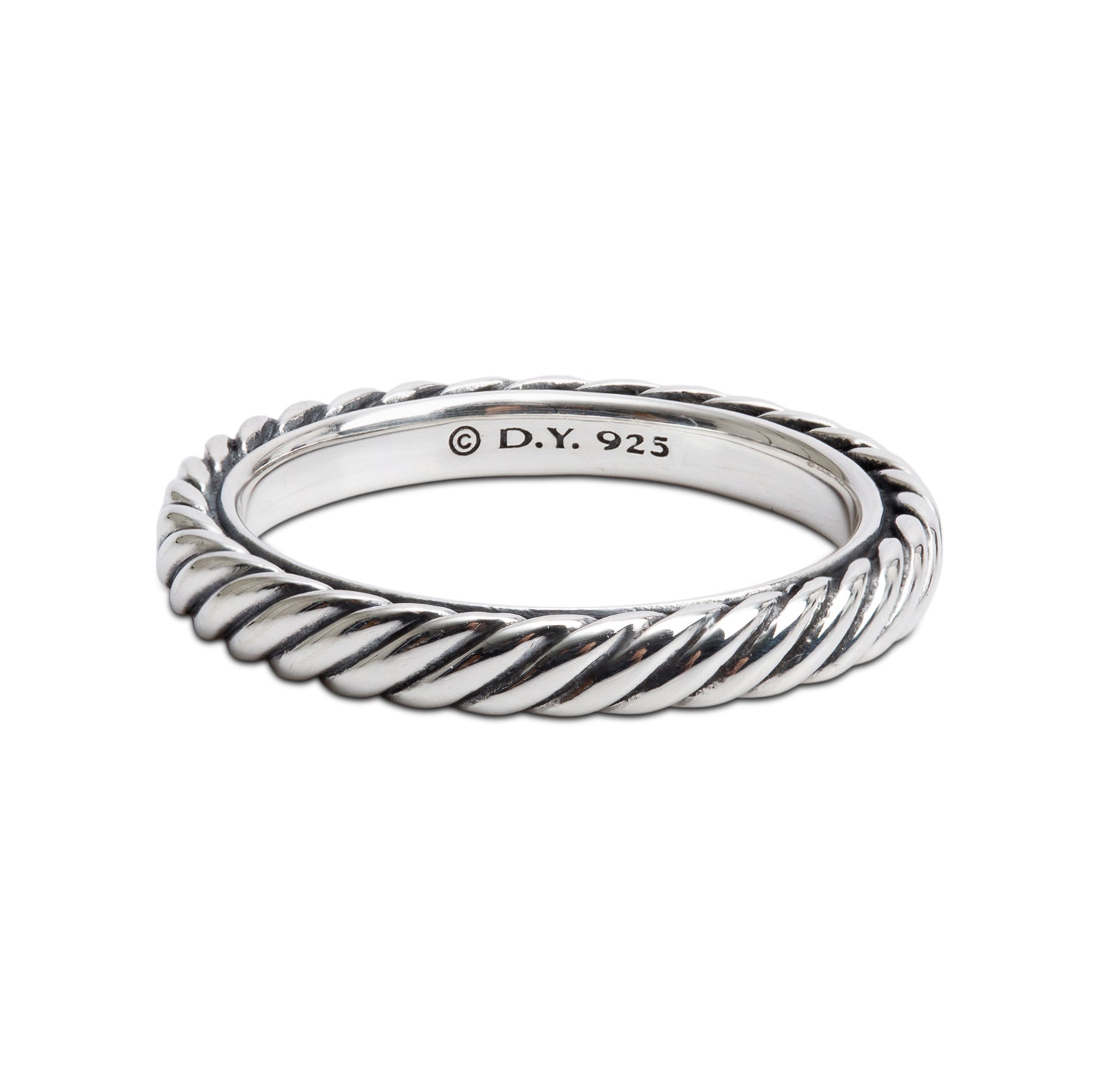 David Yurman Sterling Silver Cable Collectibles Band Ring, Size 6
