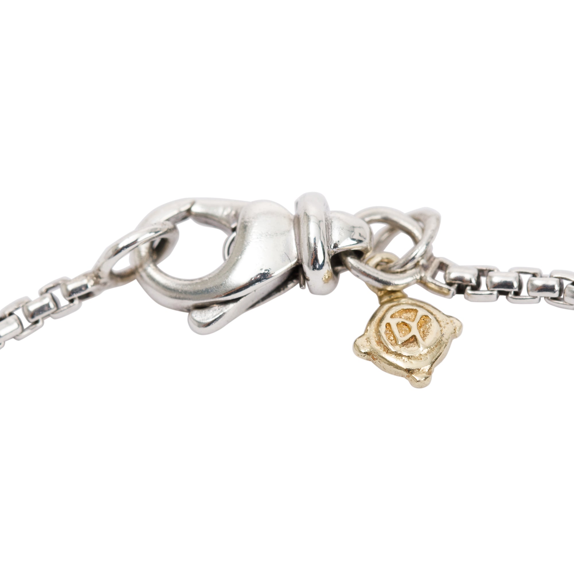 David Yurman Sterling Silver Cable Heart Pendant Necklace