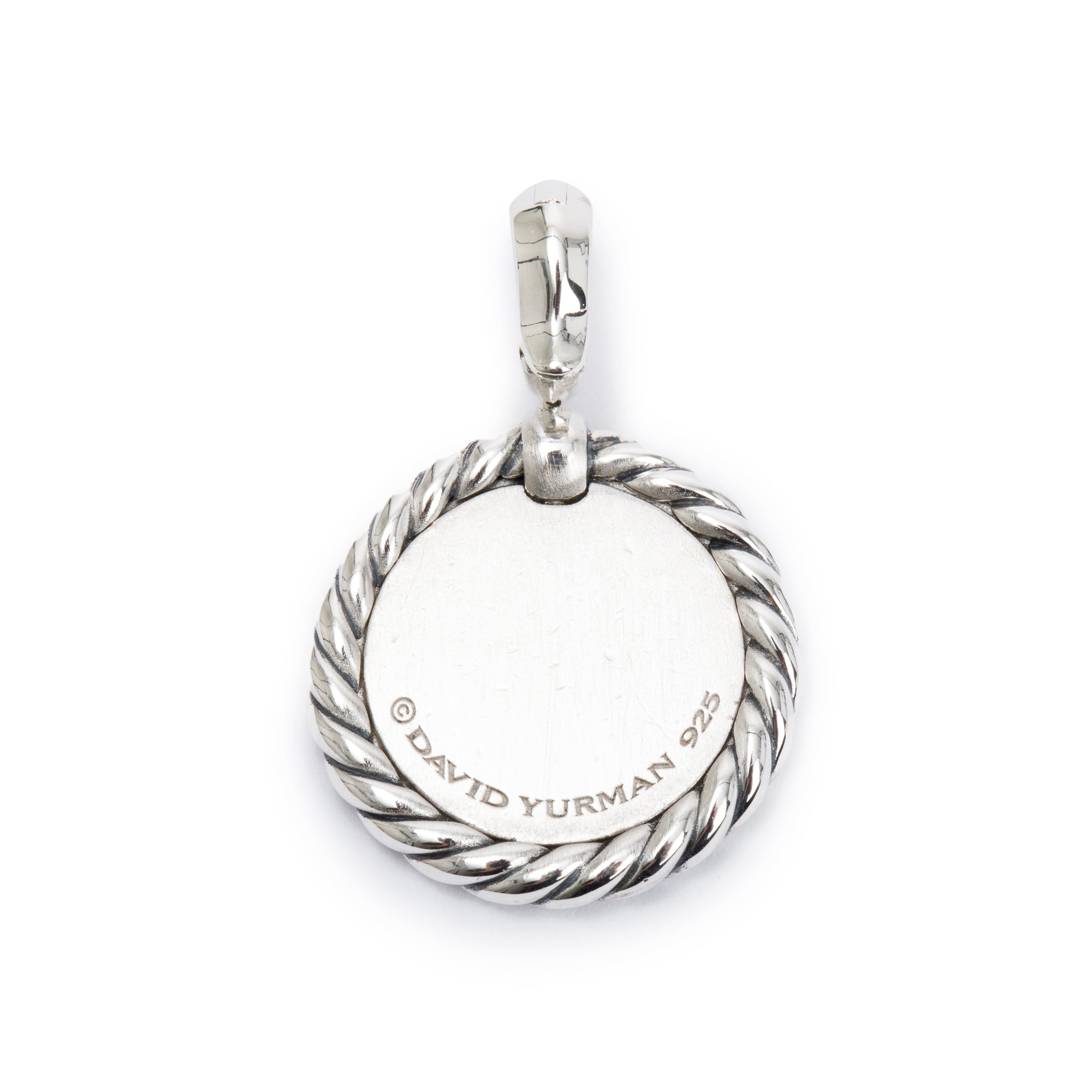 David Yurman Sterling Silver Diamond Initial 'G' Charm