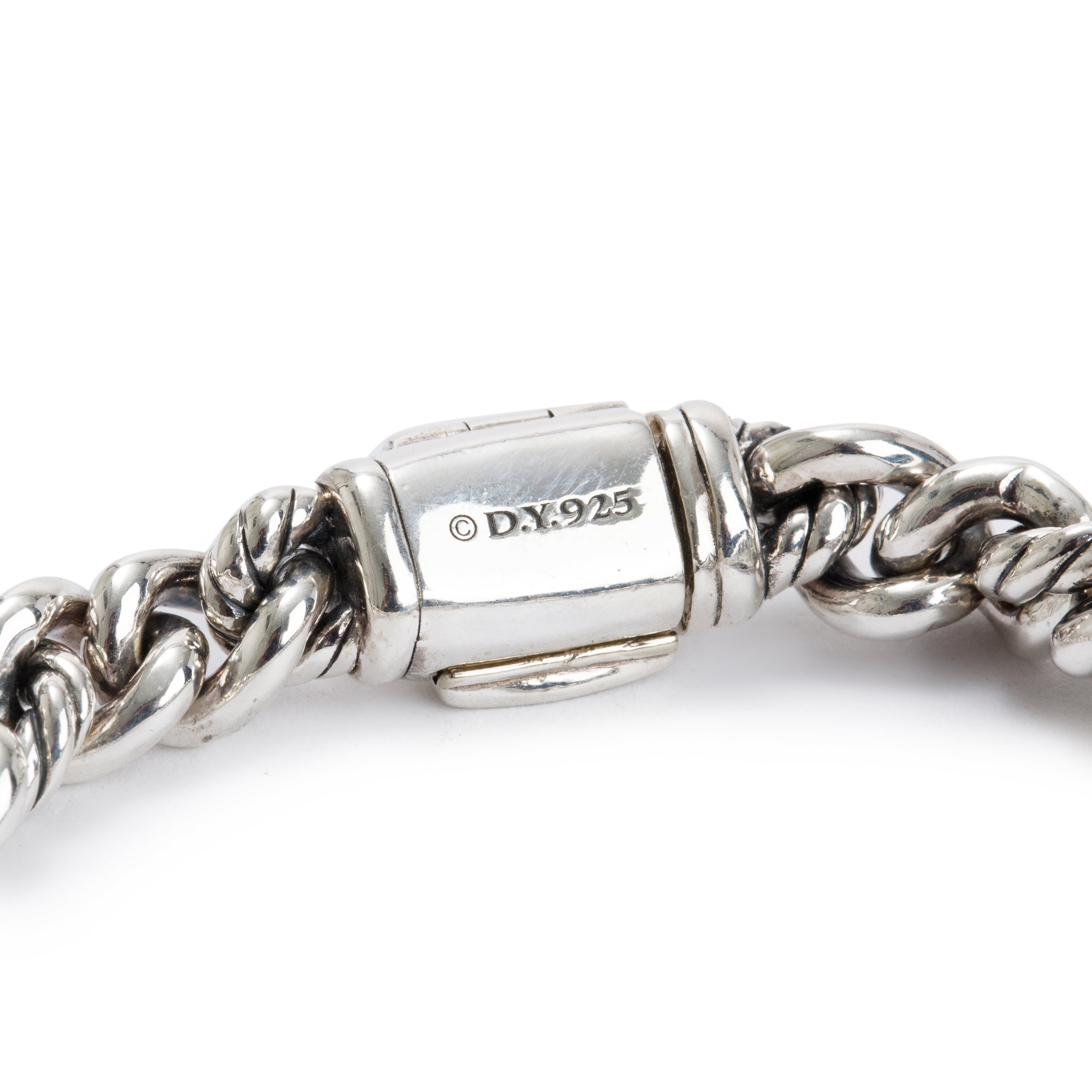 David Yurman Sterling Silver Diamond Love Bracelet