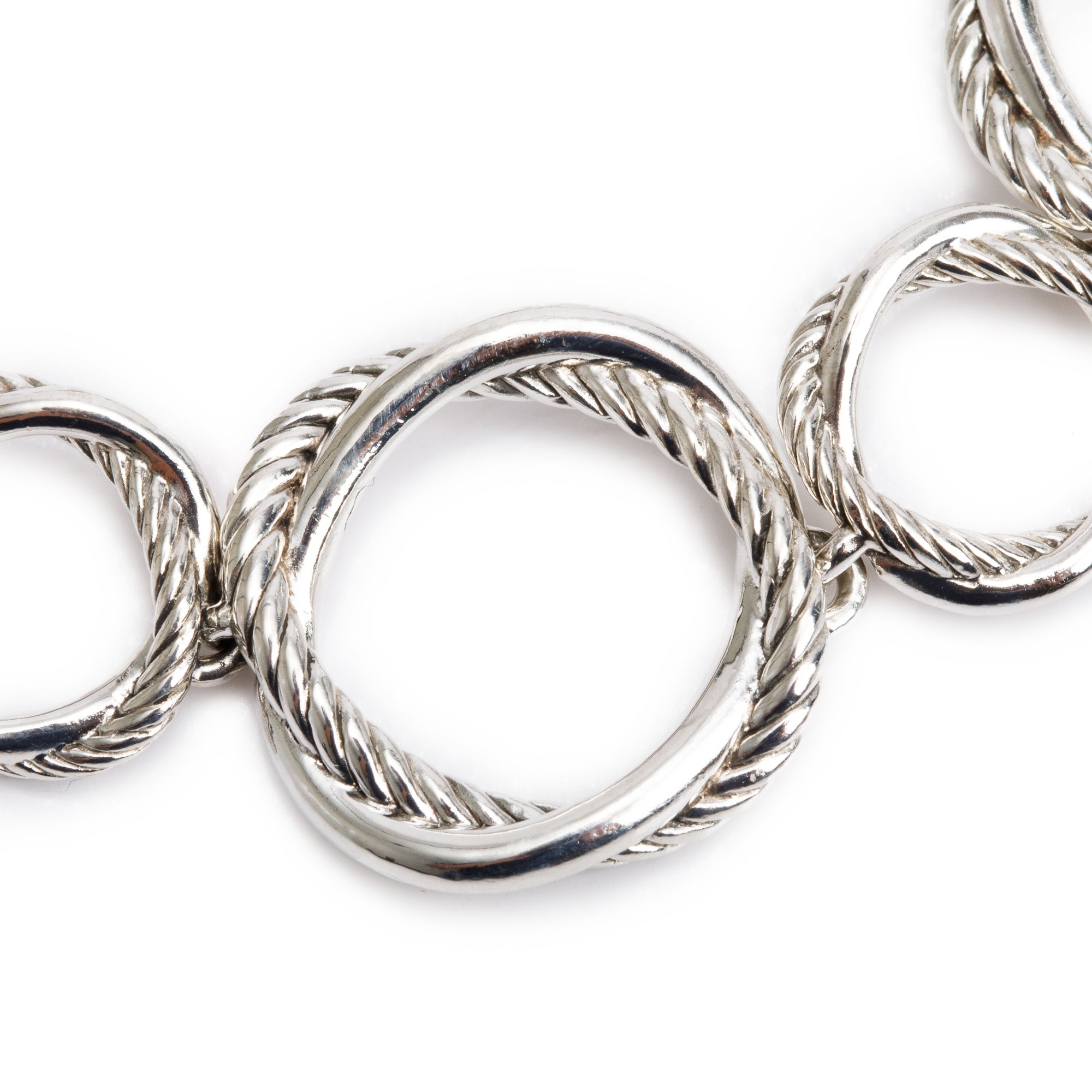 David Yurman Sterling Silver Infinity Link Bracelet