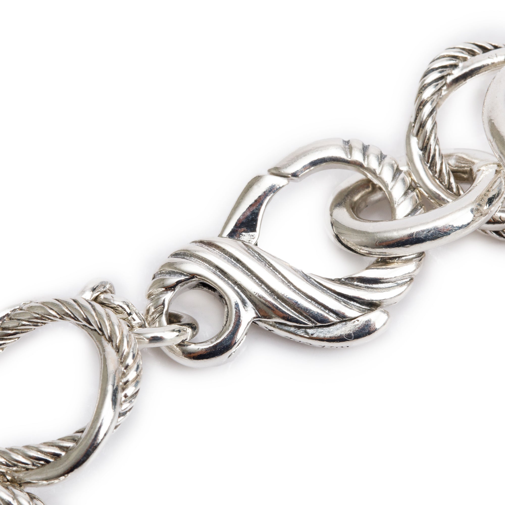 David Yurman Sterling Silver Infinity Link Bracelet
