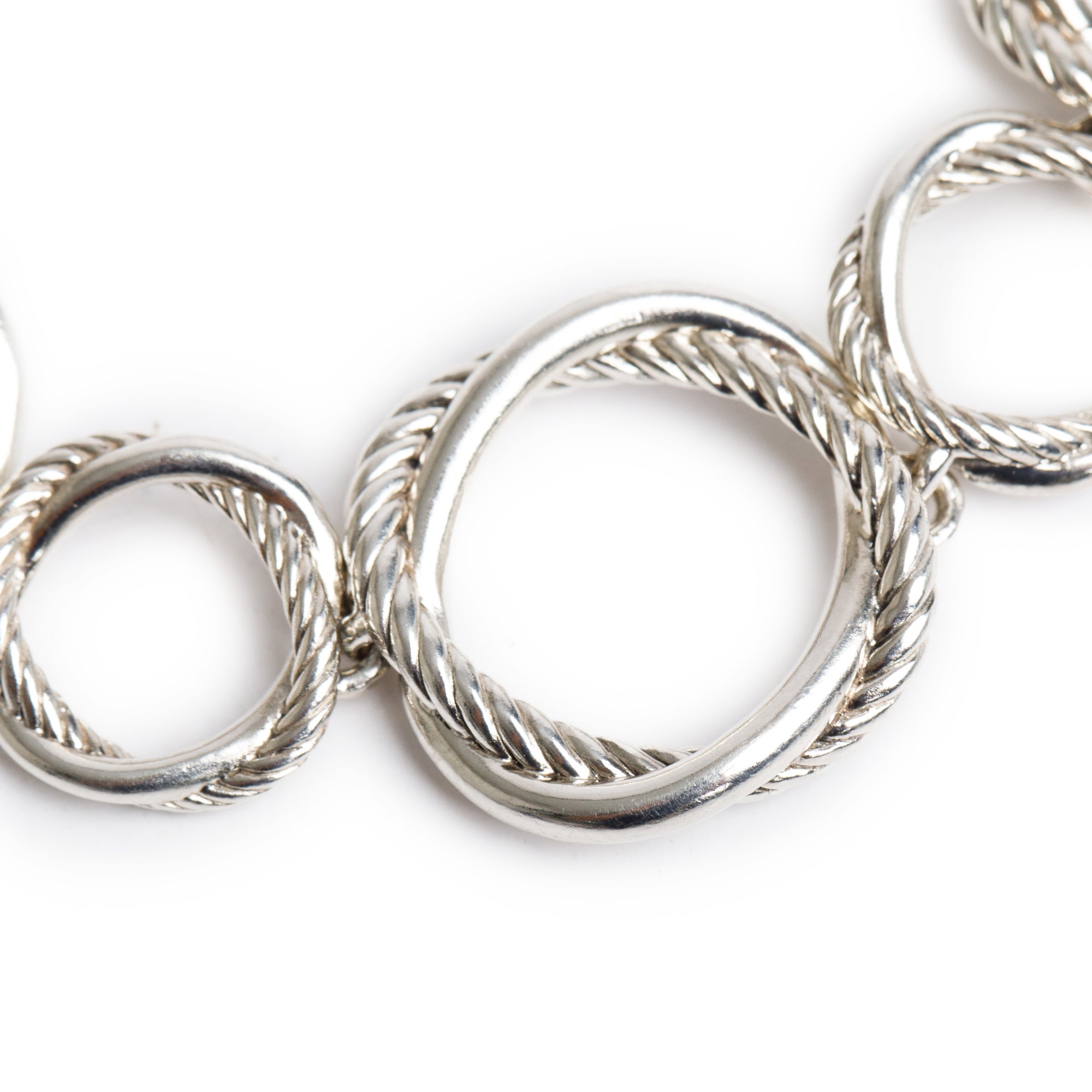 David Yurman Sterling Silver Infinity Link Bracelet