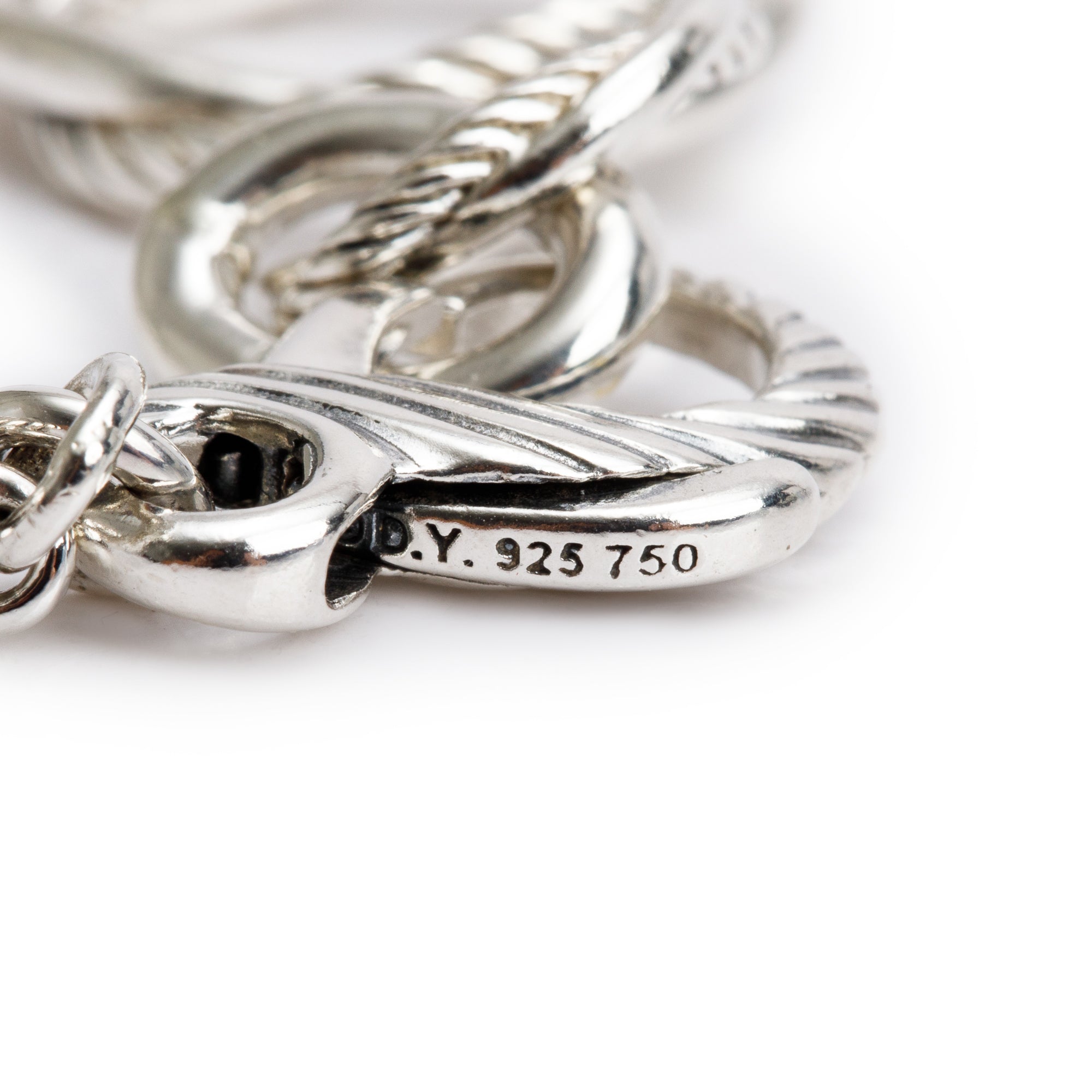 David Yurman Sterling Silver Infinity Link Bracelet