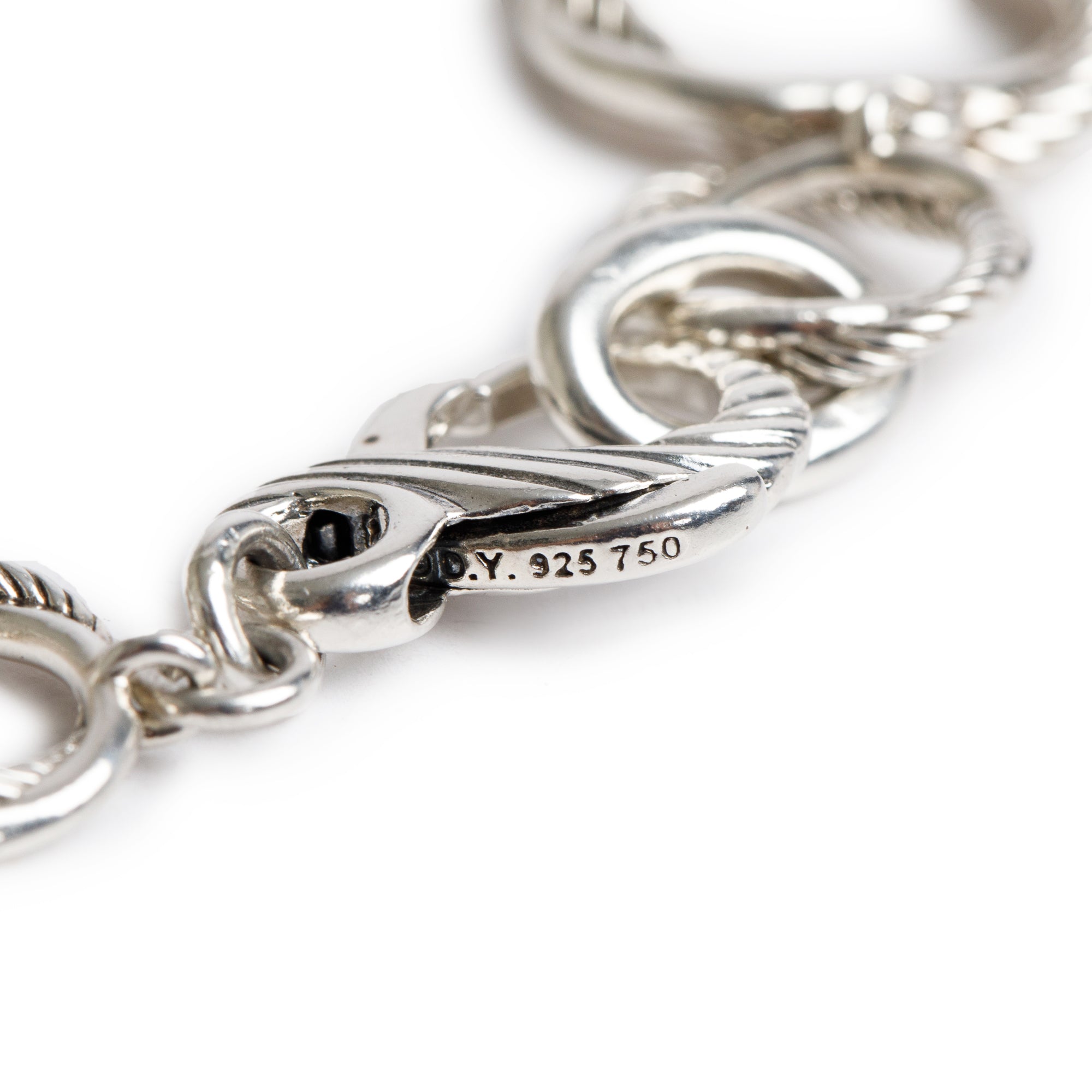 David Yurman Sterling Silver Infinity Link Bracelet
