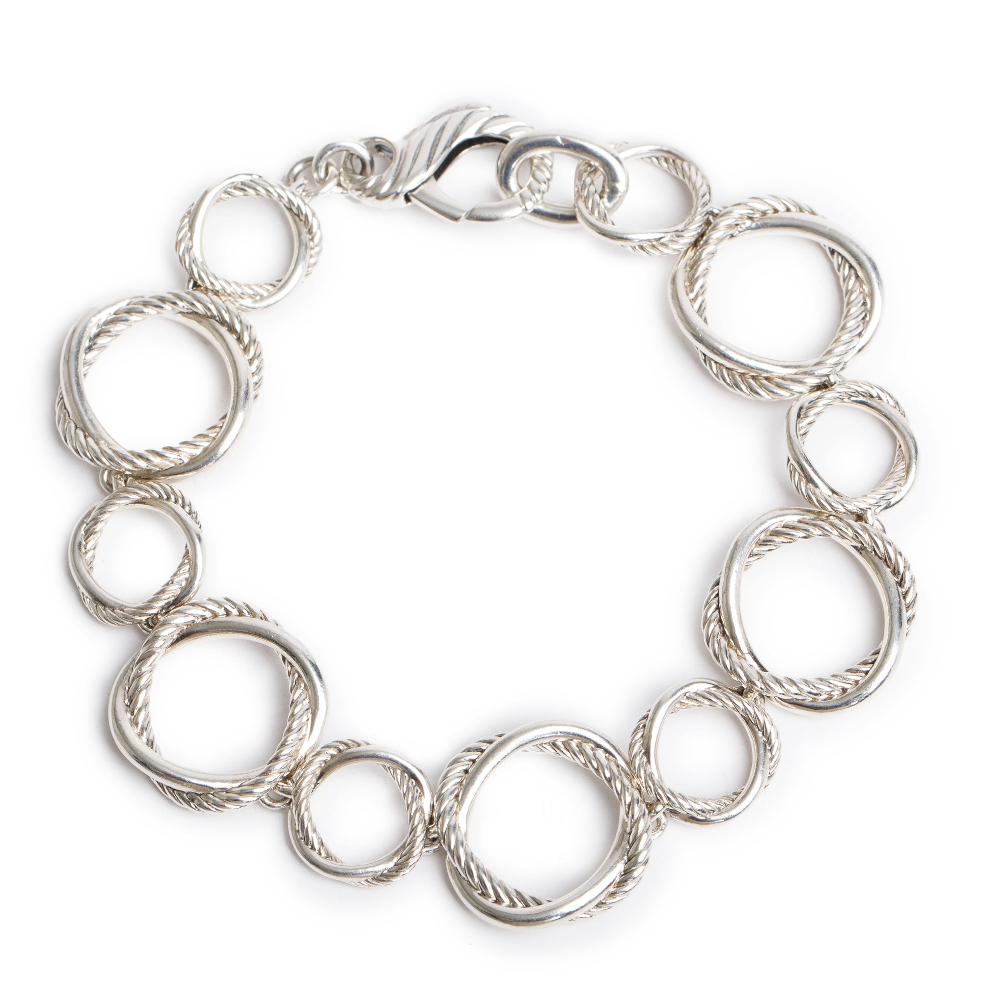 David Yurman Sterling Silver Infinity Link Bracelet