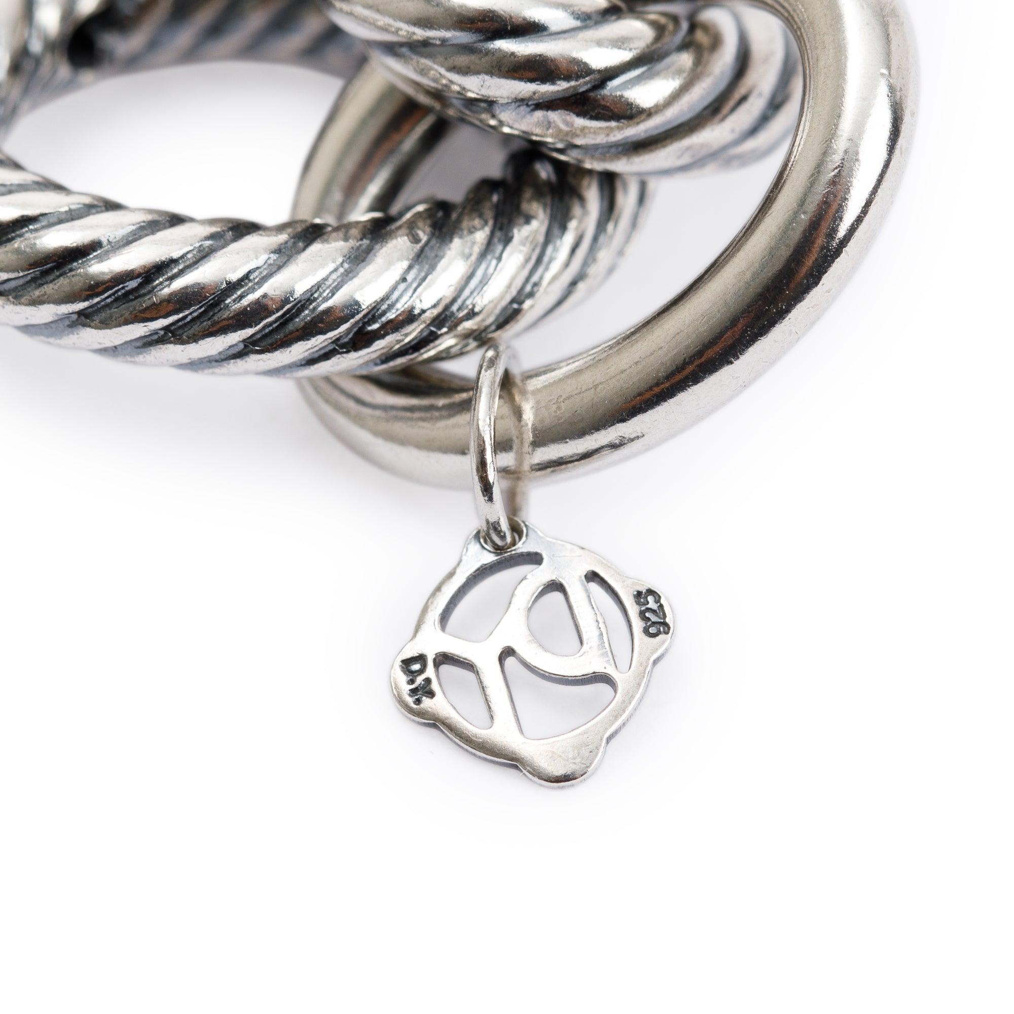 David Yurman Sterling Silver Large Oval Link Chain Bracelet