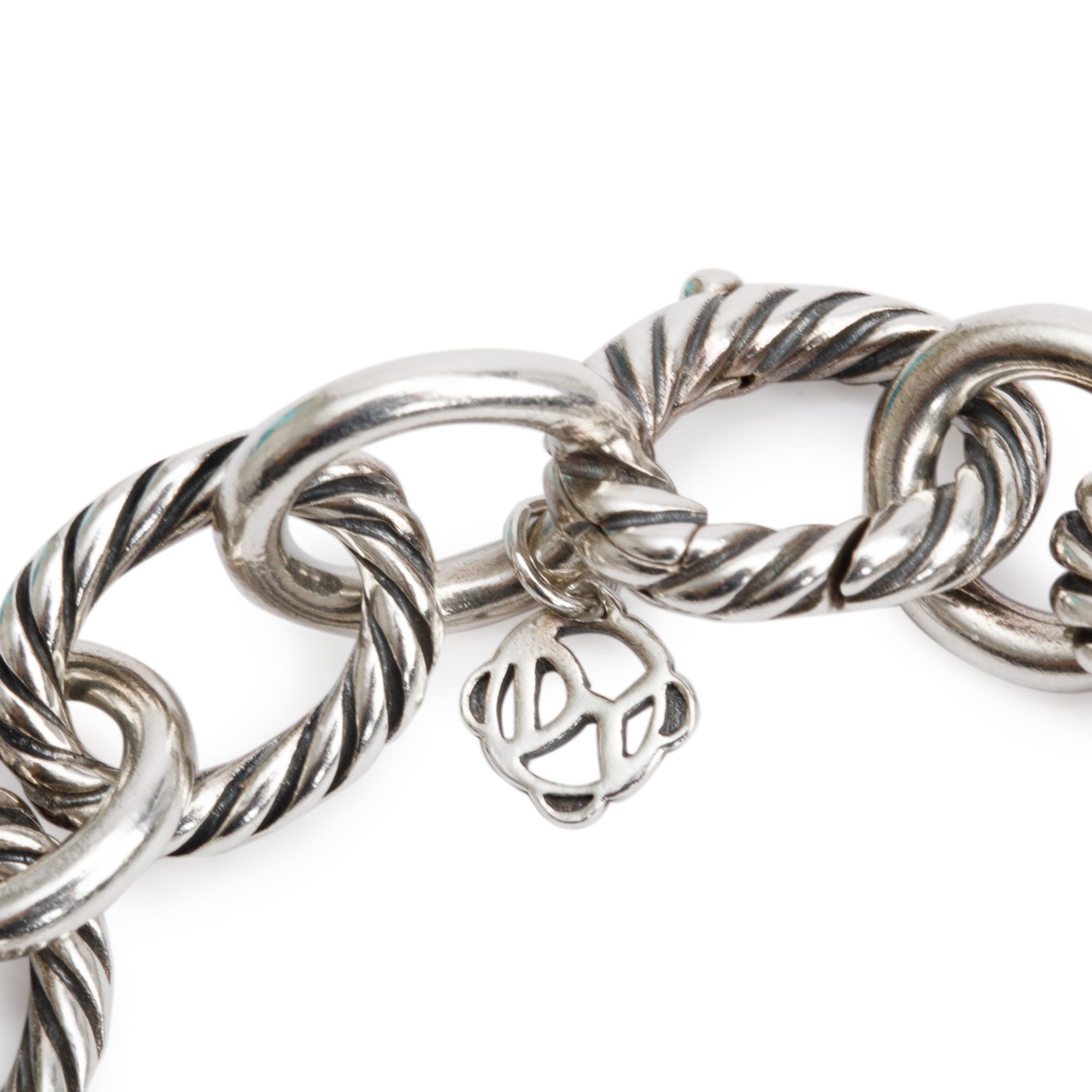 David Yurman Sterling Silver Oval Link Chain Bracelet, 12 MM