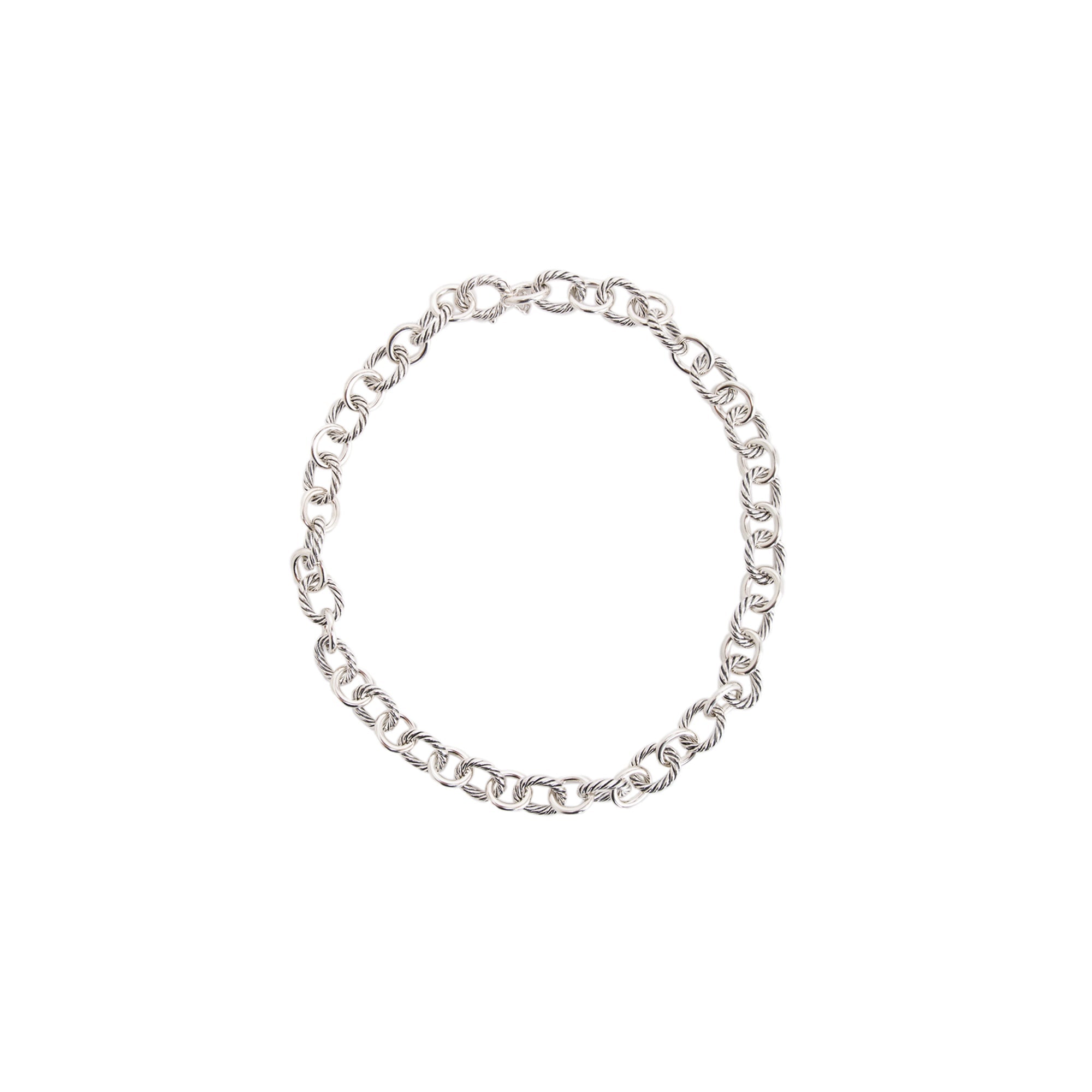 David Yurman Sterling Silver Oval Link Chain Necklace, 12mm